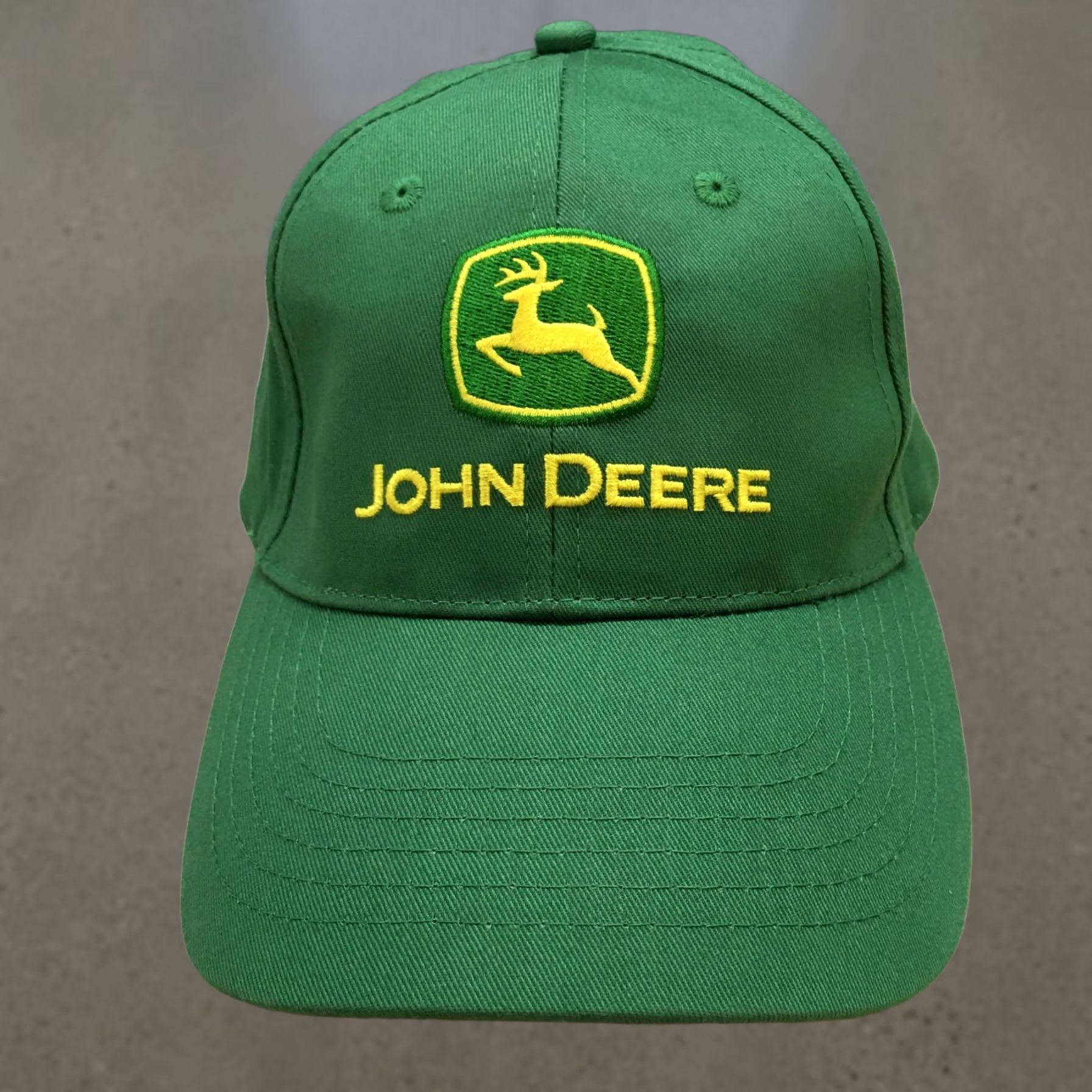 John Deere John Deere Hat Baseball OS Green Embroidered Logo Curved Brim Adjustable Mens Size ONE SIZE - 1 Thumbnail