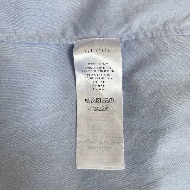 Gucci Gucci Blue shirt with elephant print Size ONE SIZE - 6 Thumbnail