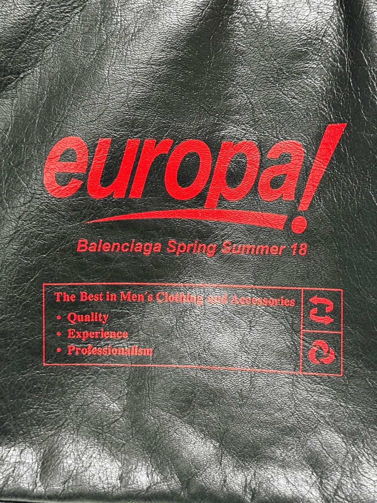 Balenciaga Balenciaga SS2018 "Europa!" Leather Pouch Size ONE SIZE - 4 Thumbnail