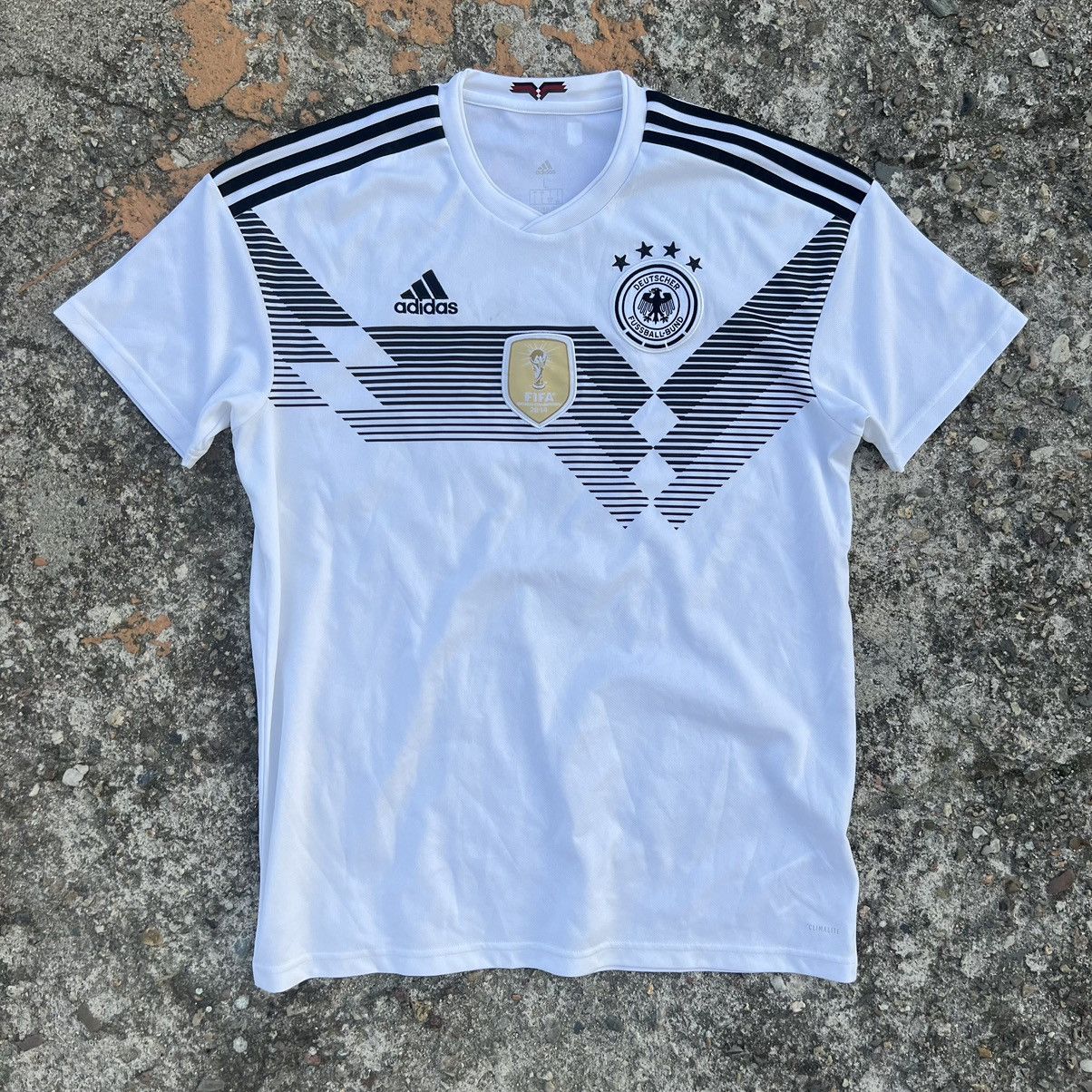Adidas × Vintage Vintage Adidas Germany Soccer Jersey Blokecore Rare Style L Size US L / EU 52-54 / 3 - 1 Thumbnail