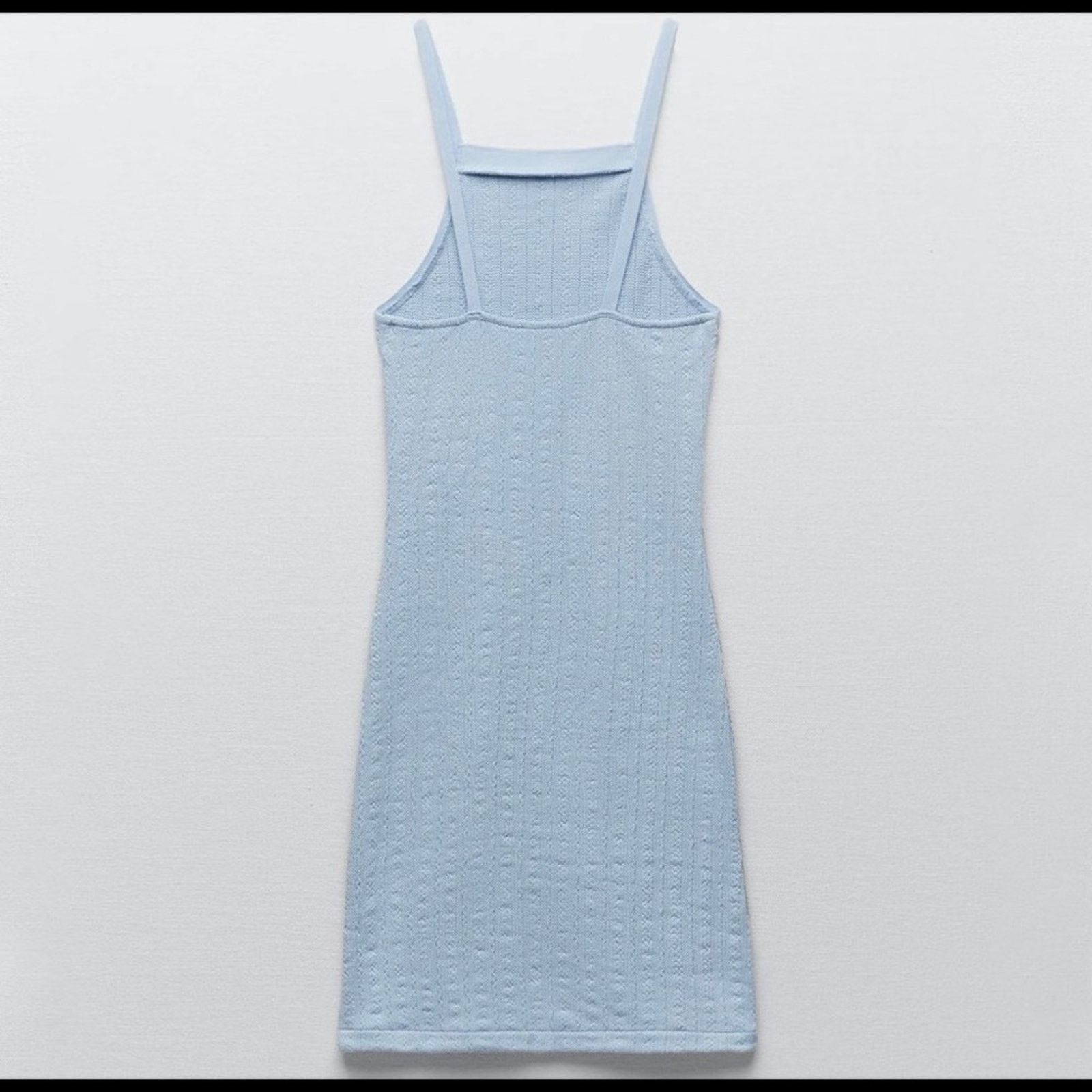 Zara Zara Cable Weave Straight Neck Dress Size L / US 10 / IT 46 - 4 Thumbnail