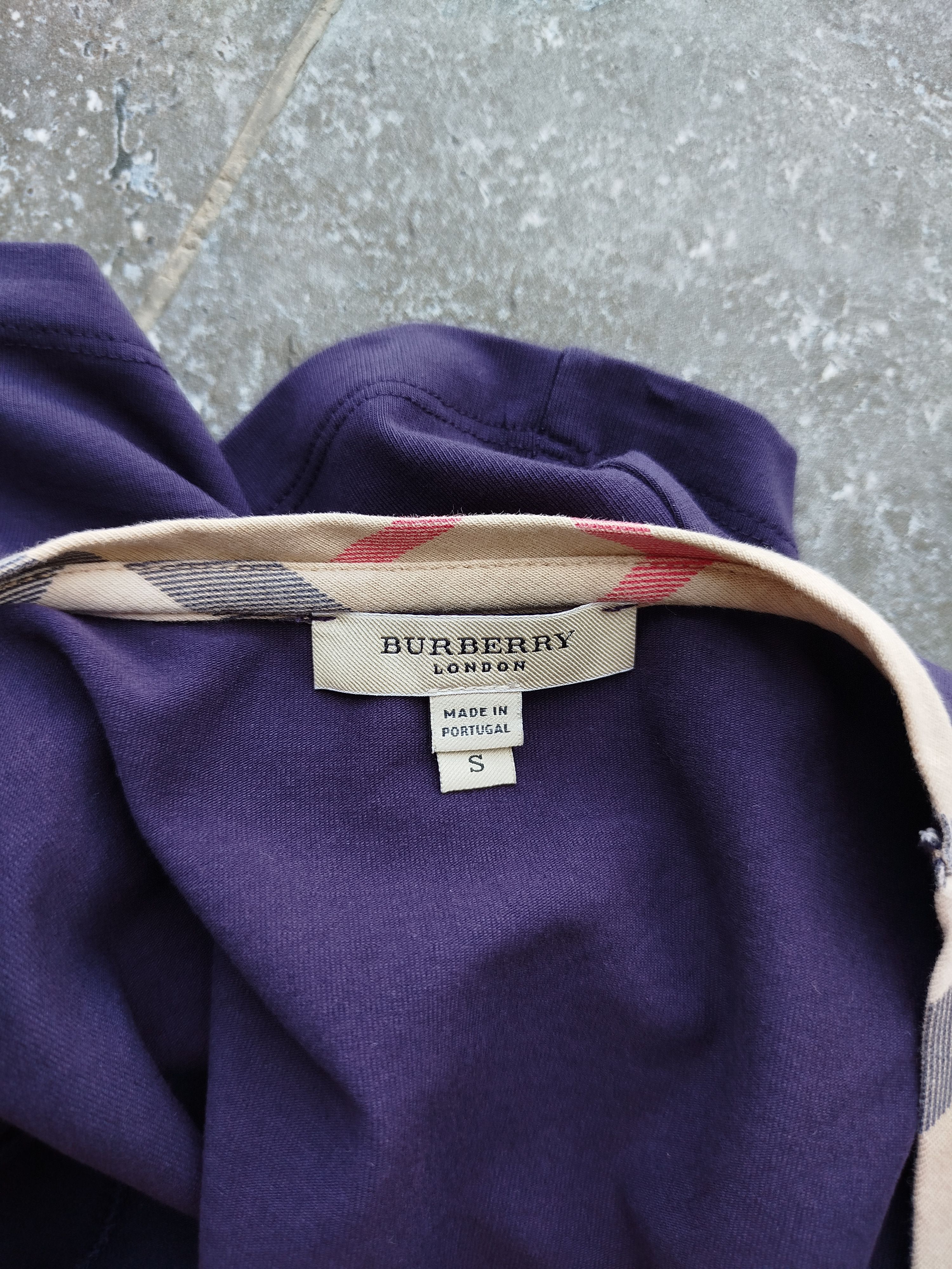 Burberry Top Long Sleeve Nova Check Trim Cotton Blend 2000s Size S Size M / US 6-8 / IT 42-44 - 12 Thumbnail