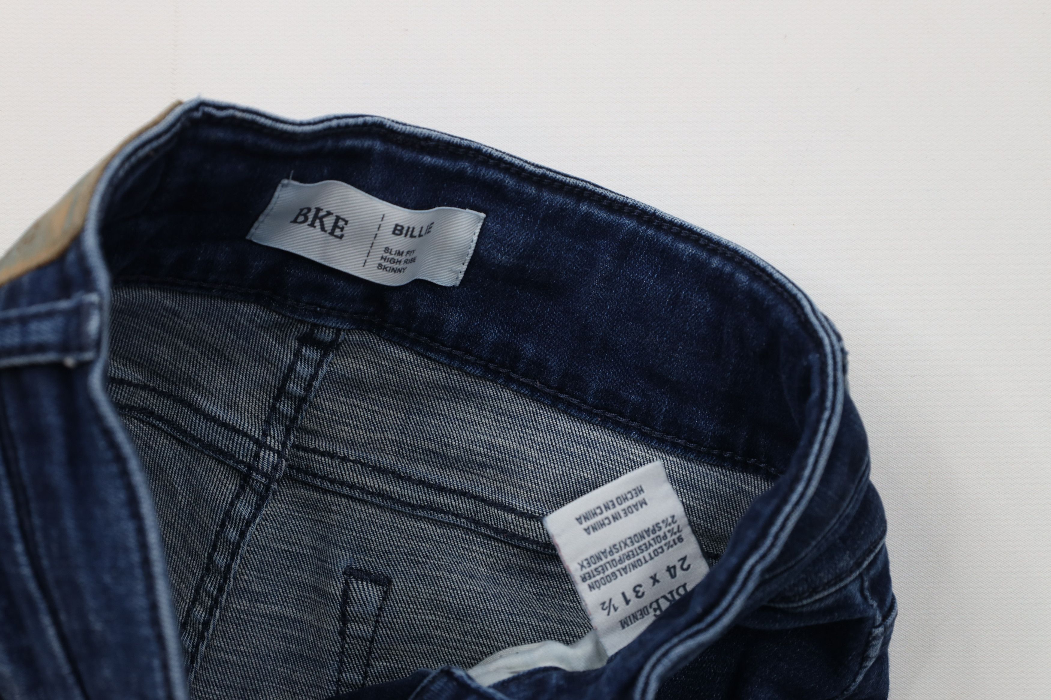 Vintage Buckle BKE Stretch Billie Slim Fit High Rise Skinny Jeans Size 24" / US 00 / IT 34 - 8 Thumbnail