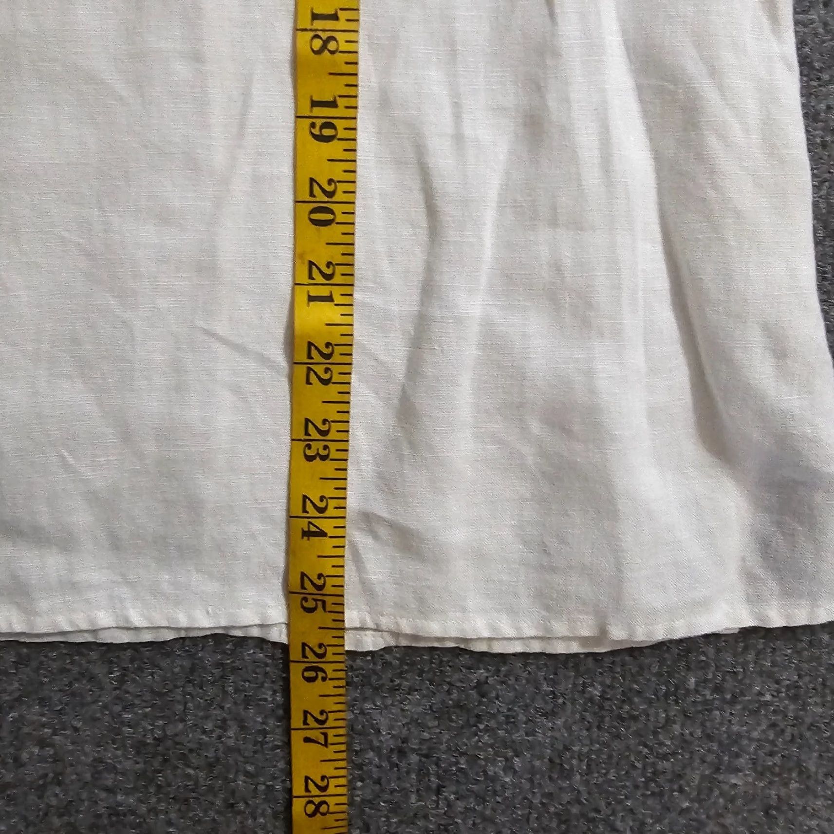 Vintage Edward Top Shirt Womens Medium White Irish Linen Black Embroidery Blouse Career Casual Size M / US 6-8 / IT 42-44 - 7 Thumbnail