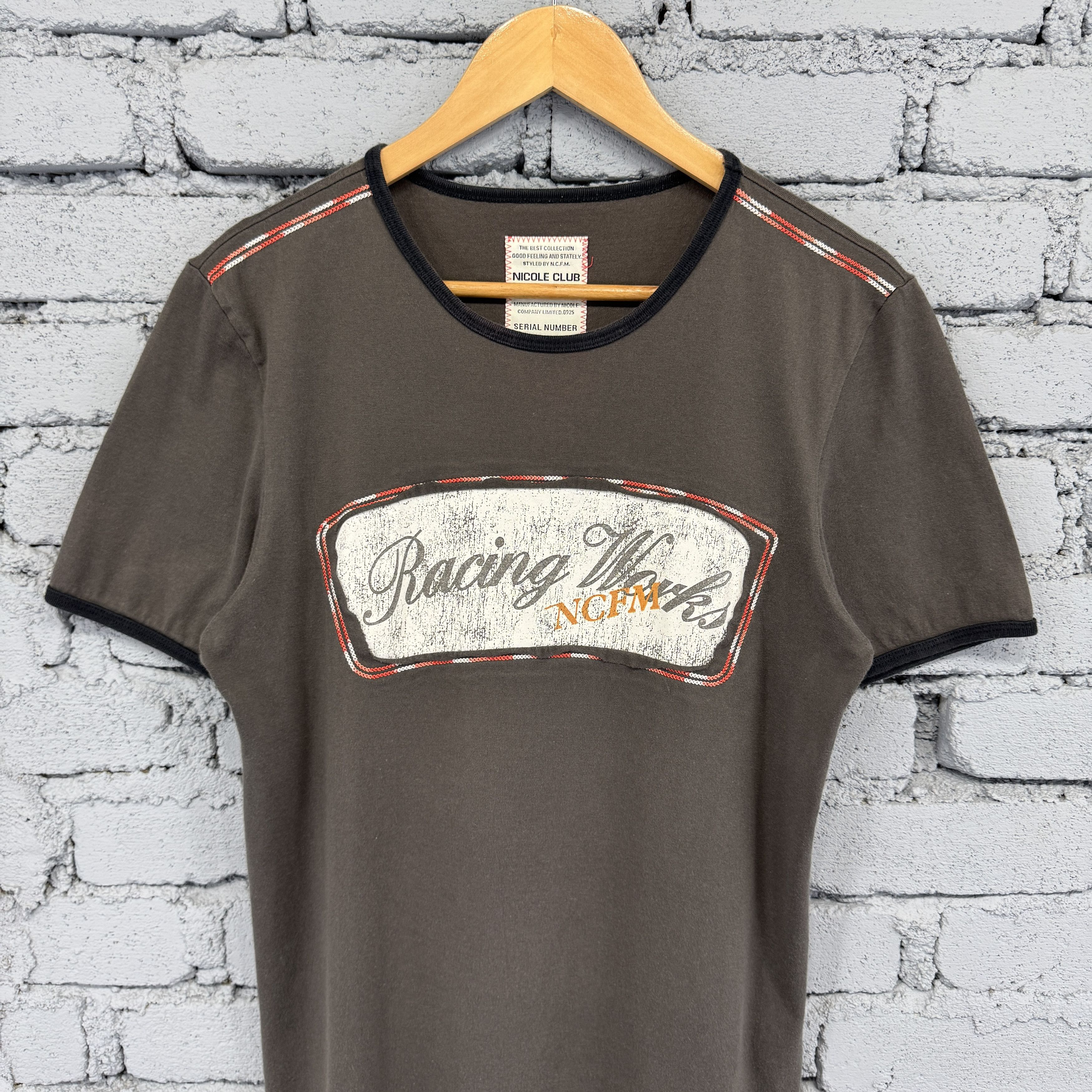 Nicole Club Rare Vintage Nicole Club Racing Works NCFM Sunfaded Tshirt Size US S / EU 44-46 / 1 - 3 Thumbnail