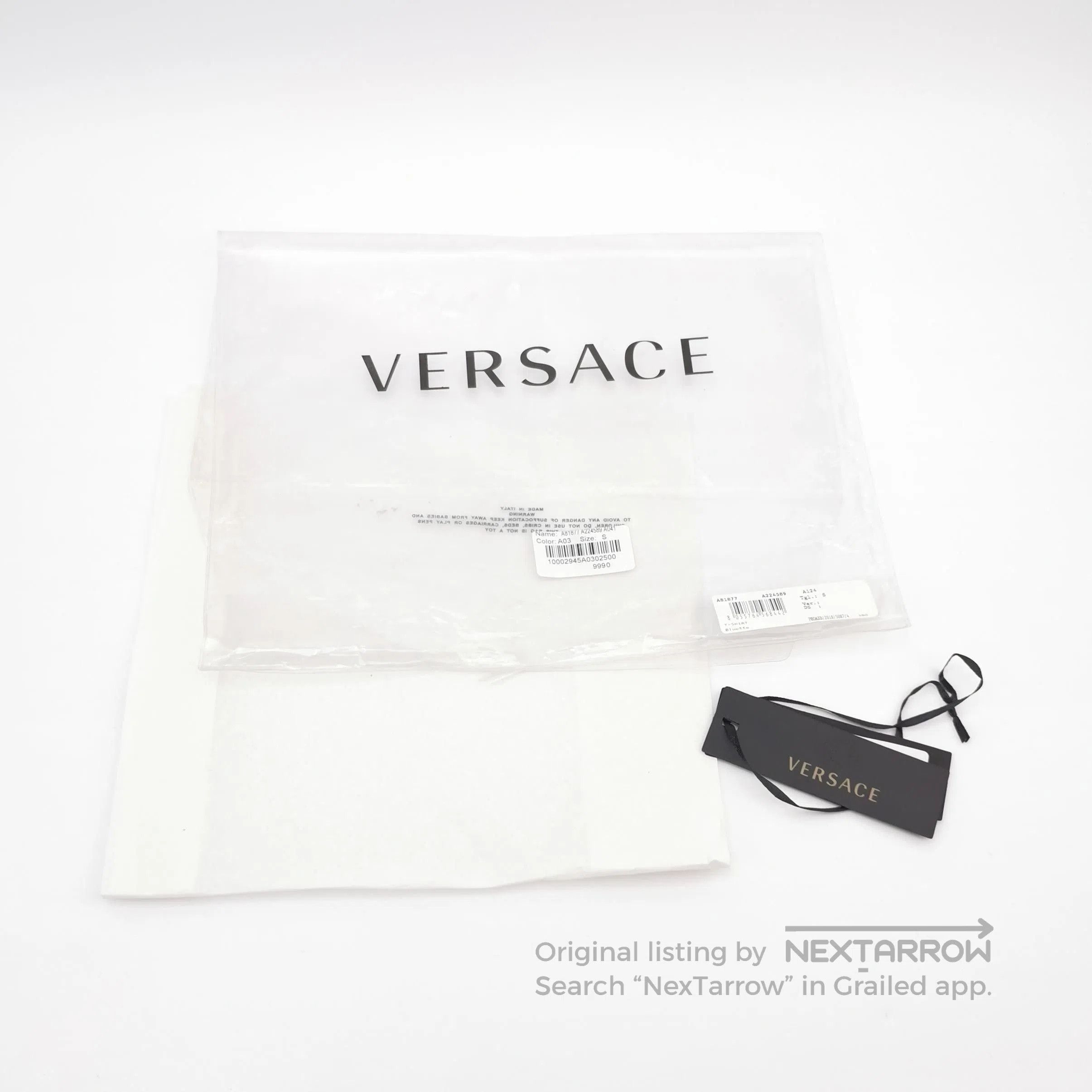 Versace Versace S Cotton Color-Block Embroidered Crewneck T-Shirt. Size US S / EU 44-46 / 1 - 3 Thumbnail