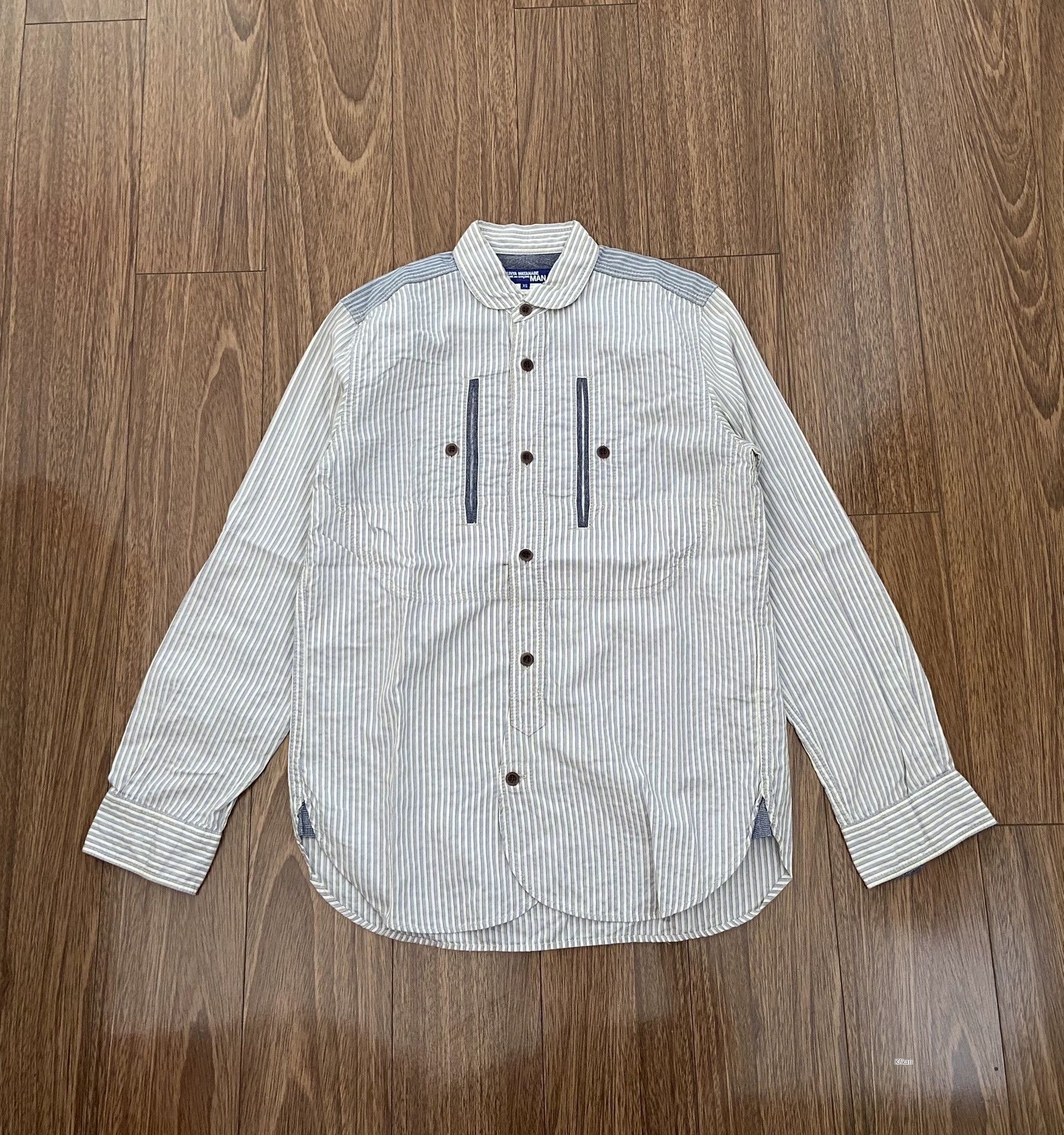 Junya Watanabe Junya Watanabe MAN CDG Patchwork Stripe Shirt Size US XS / EU 42 / 0 - 1 Thumbnail