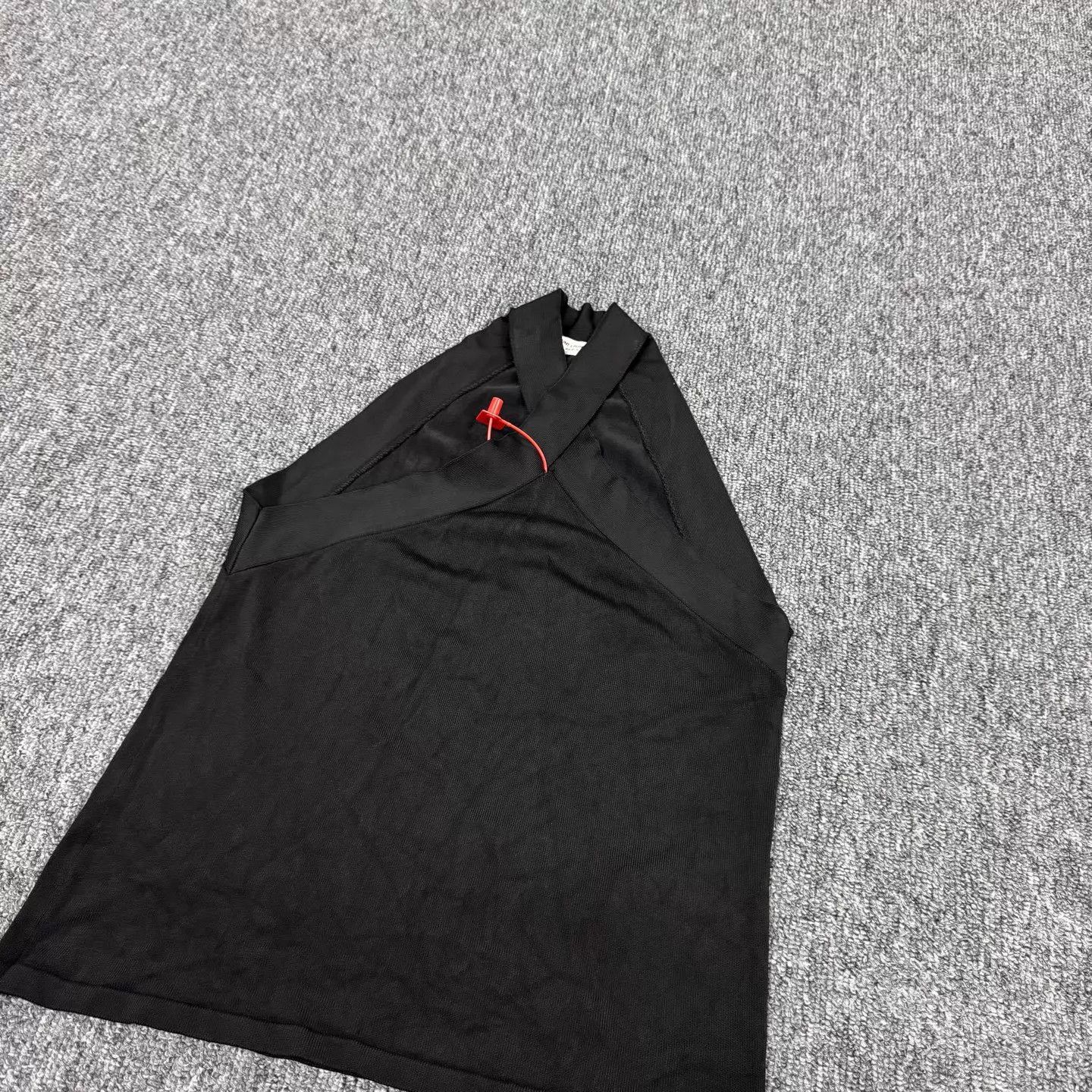 Saint Laurent Paris SLP Black Cross Neck Sleeveless Top M 99 New Size M / US 6-8 / IT 42-44 - 3 Thumbnail