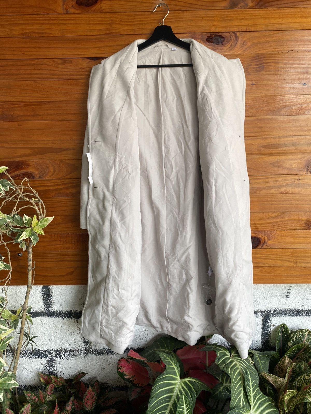 GU GU Light Beige Long Coat – Minimalist Single-Breasted Coat Size M / US 6-8 / IT 42-44 - 9 Thumbnail