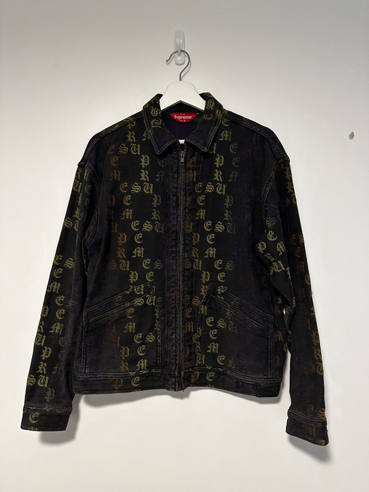 Supreme Supreme SS22 Gradient Jacquard Denim Work Jacket Size US S / EU 44-46 / 1 - 1 Thumbnail
