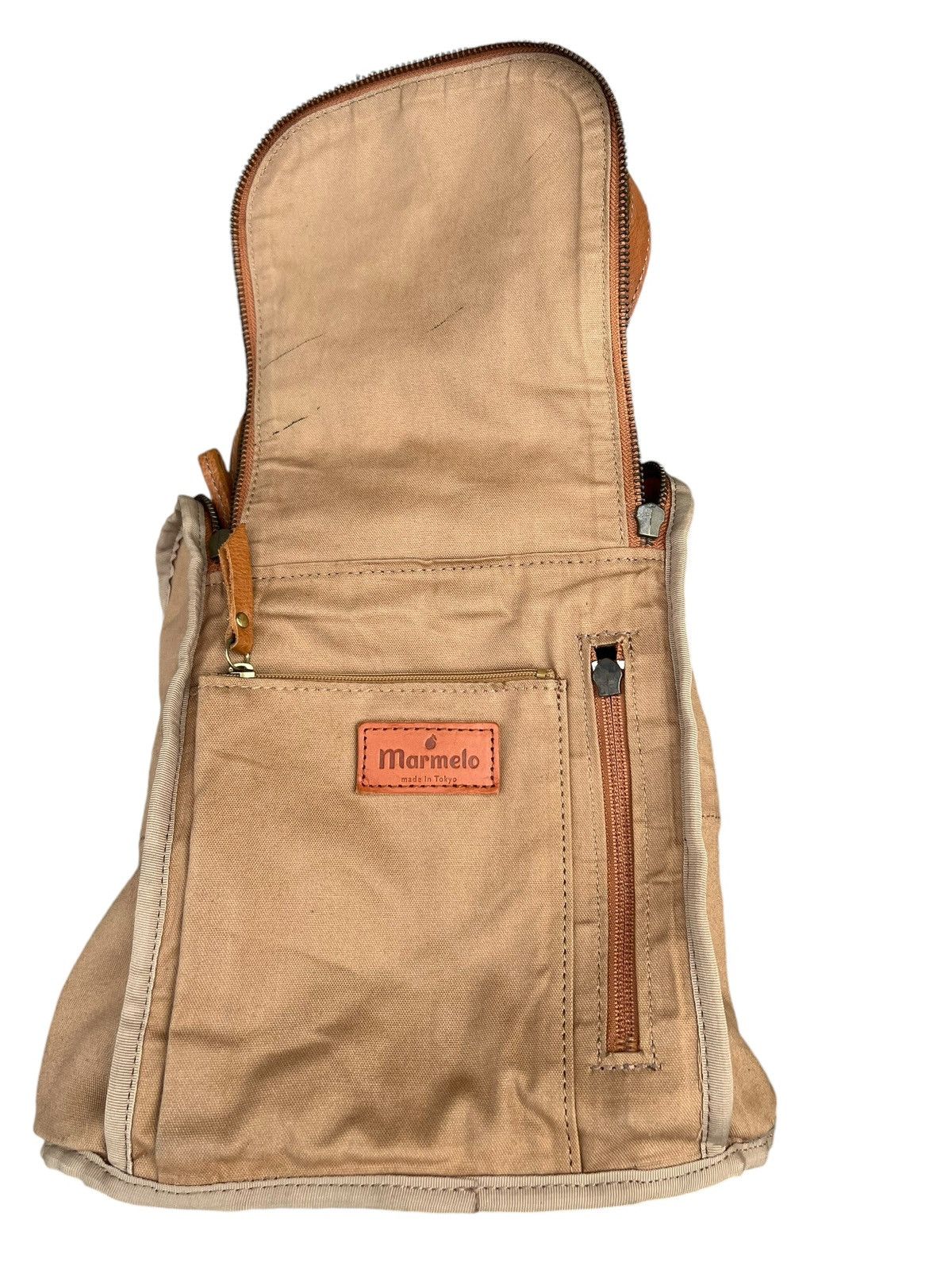 Leather Vintage Marmelo Tokyo Patina Leather Mini Backpack Bag Size ONE SIZE - 22 Thumbnail