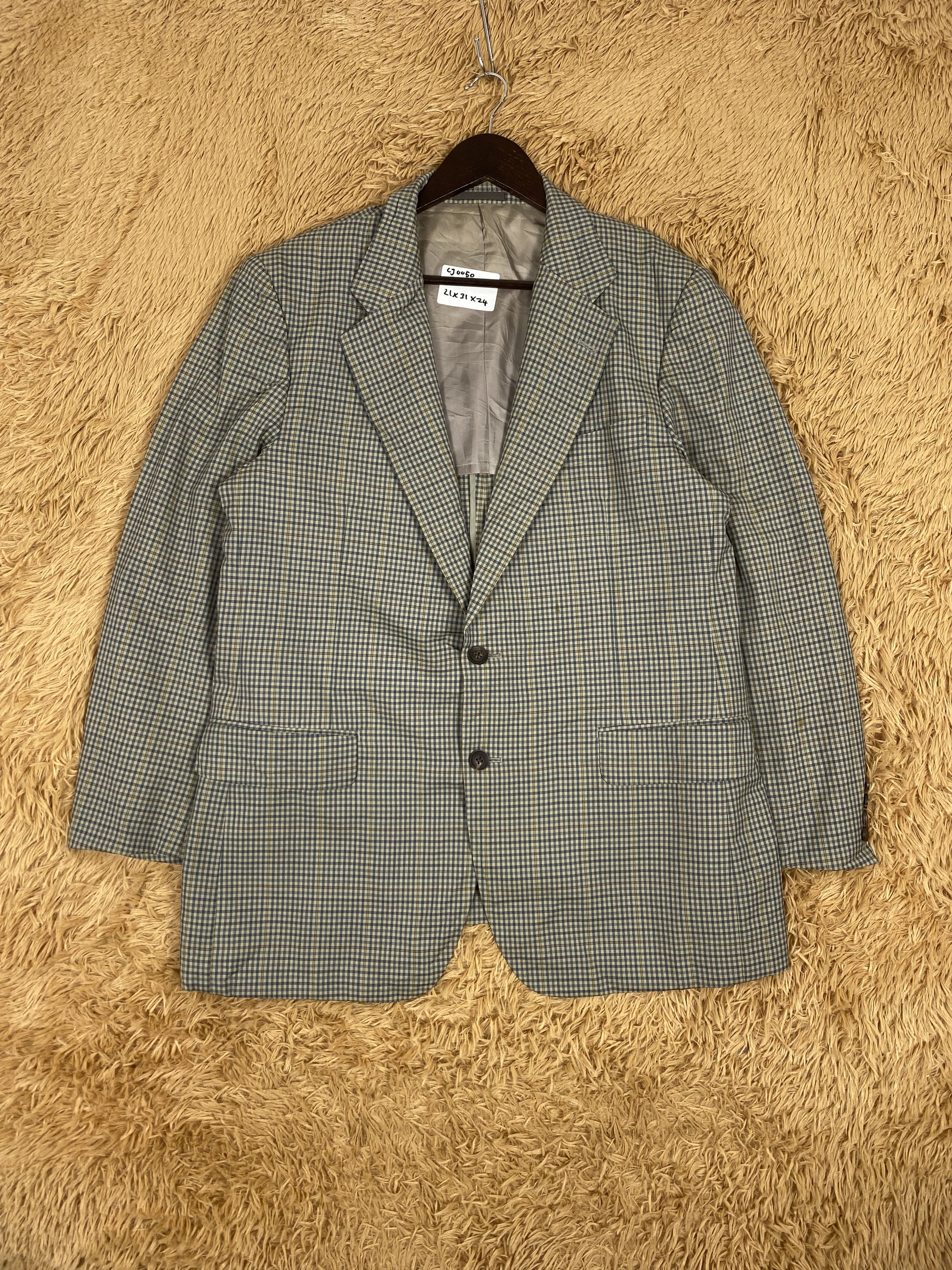 Burberry × Vintage Vintage Burberry Checkered Blazers Size 36R - 1 Thumbnail