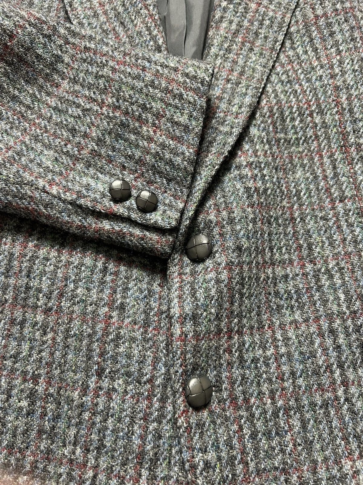 Harris Tweed × Vintage Vintage 90s Harris Tweed Wool Sport Blazer Jacket Old Money Size 40S - 6 Thumbnail