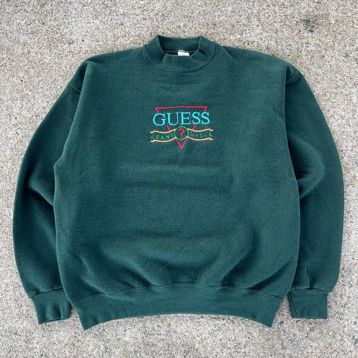 Guess embroidered sweatshirt hot sale