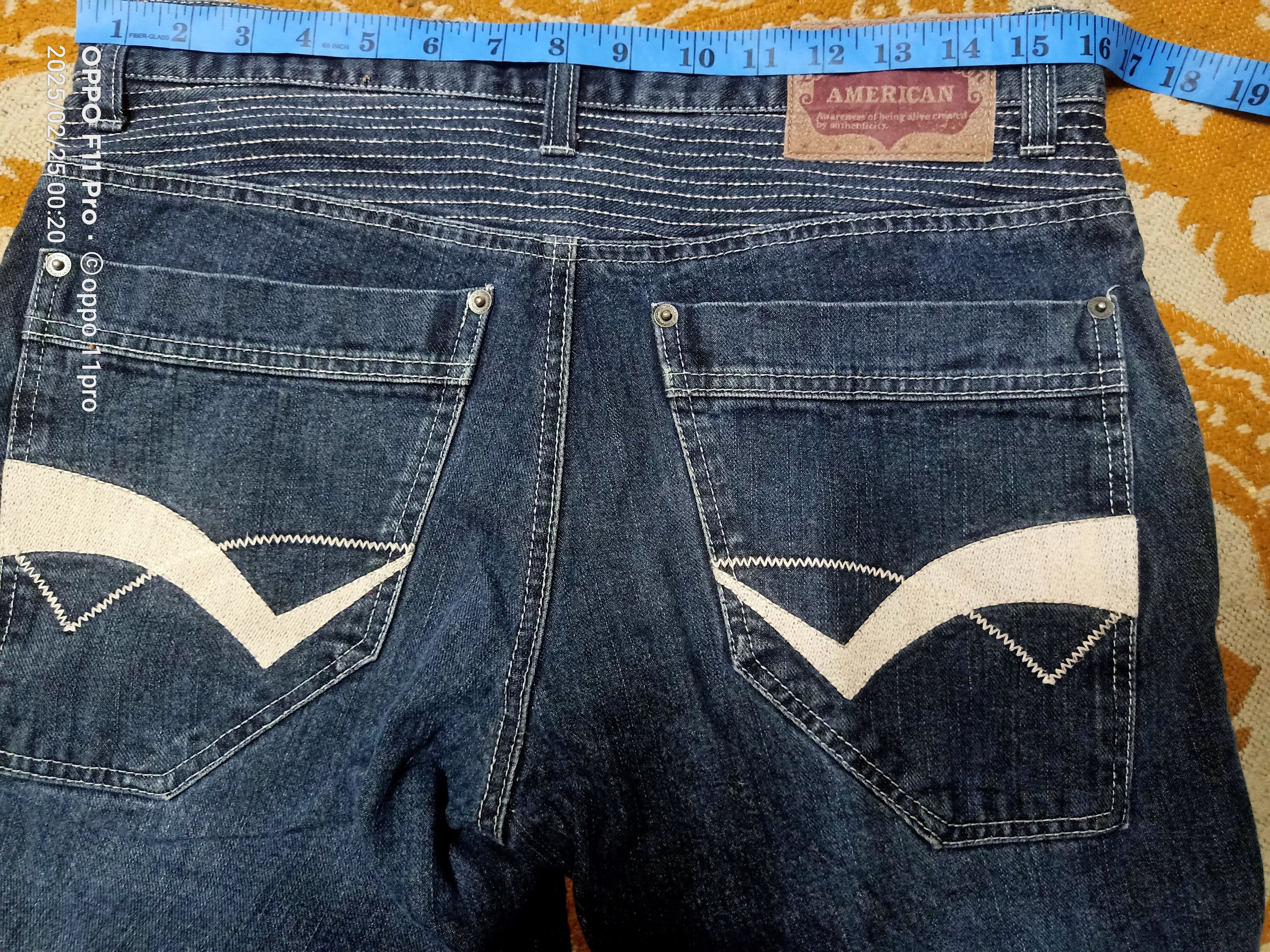 Japanese Brand × Vintage Amore Puro Denim bike Pants heavyDuty Denim Size US 32 / EU 48 - 2 Thumbnail