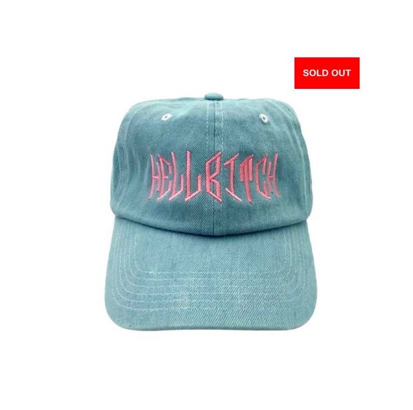 Lil Peep Denim HELLBITCH hat Size ONE SIZE - 5 Thumbnail