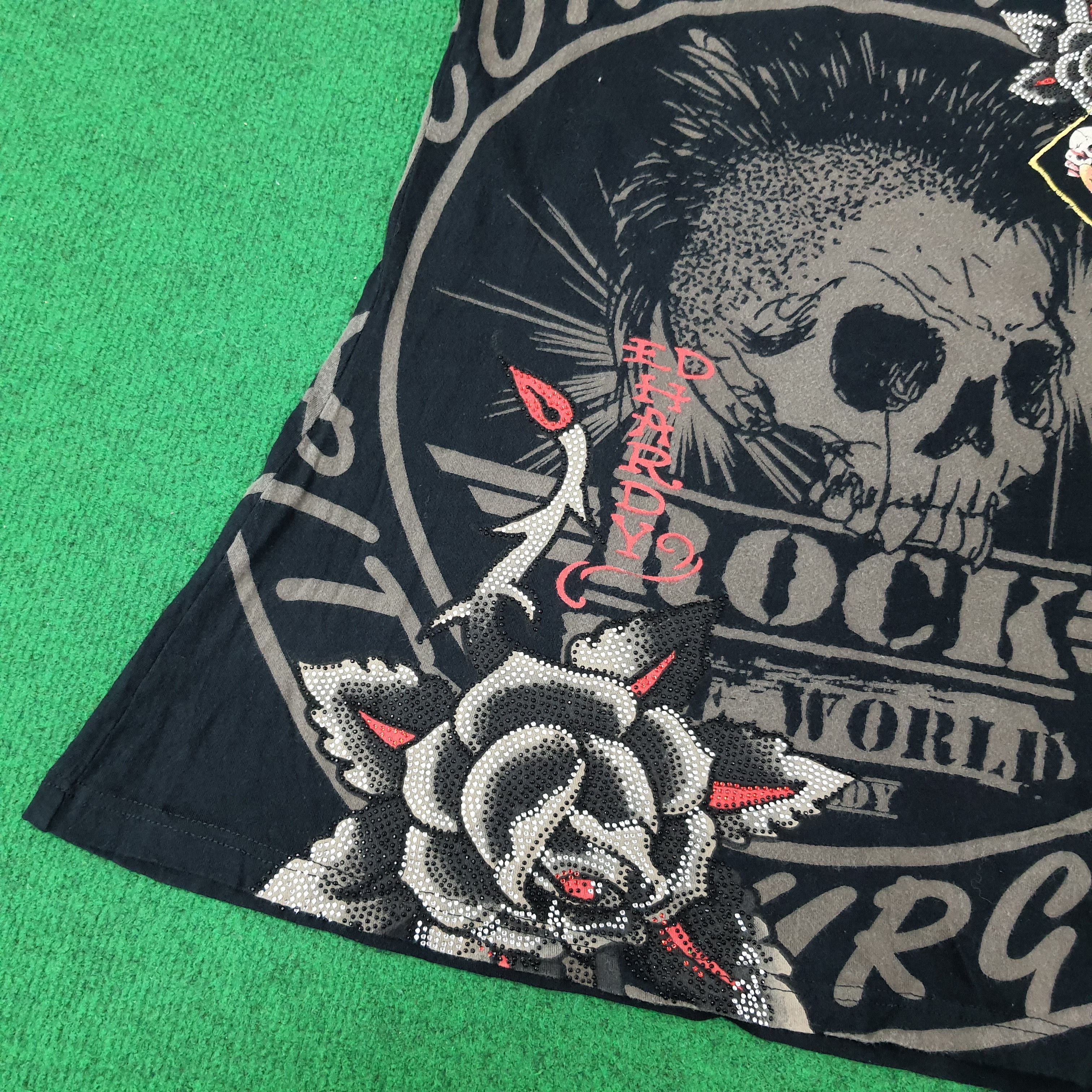 Ed Hardy Vintage Ed Hardy Rock the World Sleeveless Tank Top C249N27 Size US S / EU 44-46 / 1 - 3 Thumbnail