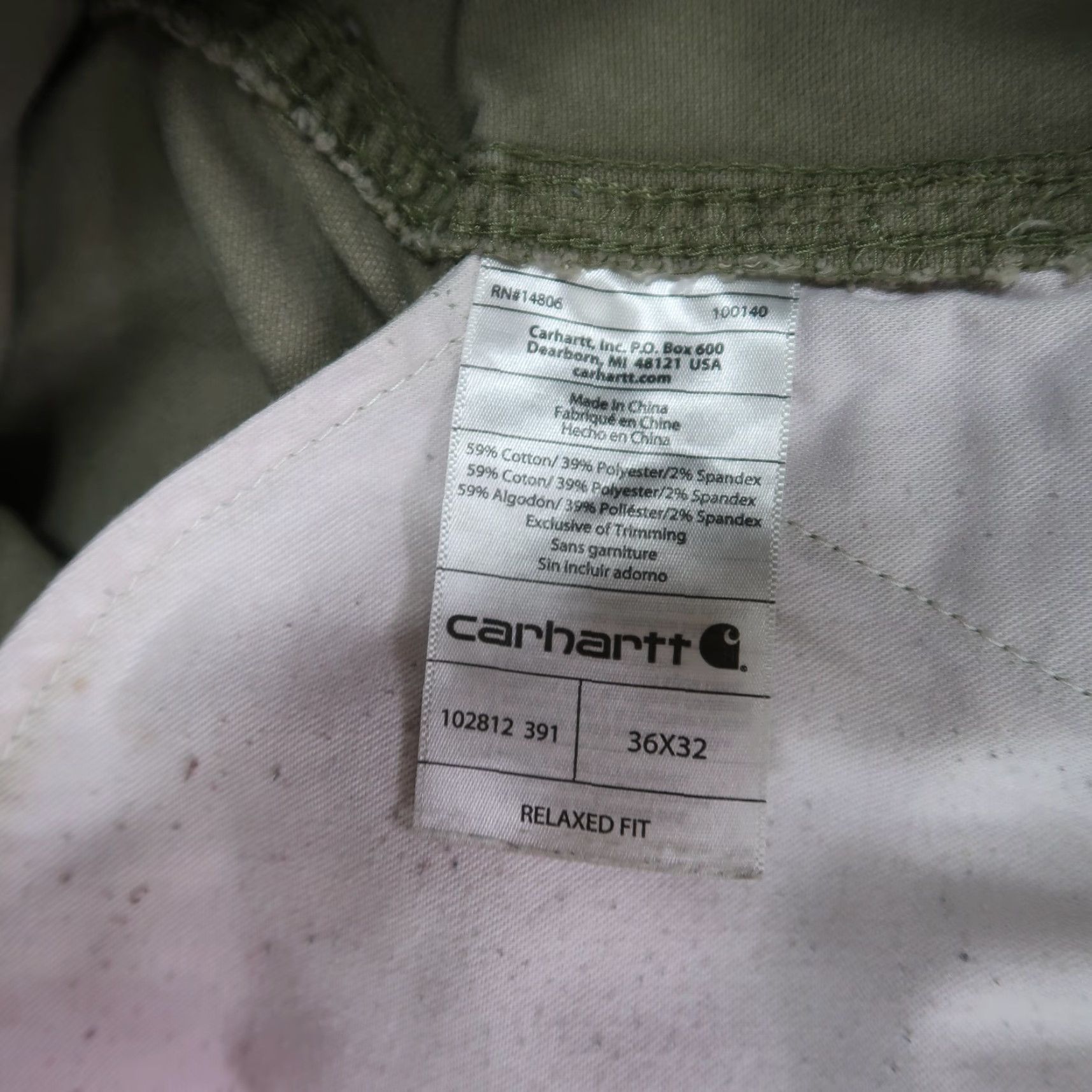 Carhartt VINTAGE Carhartt Relaxed Canvas Full Swing work Pants Men 36x32 Beige Size US 36 / EU 52 - 7 Thumbnail