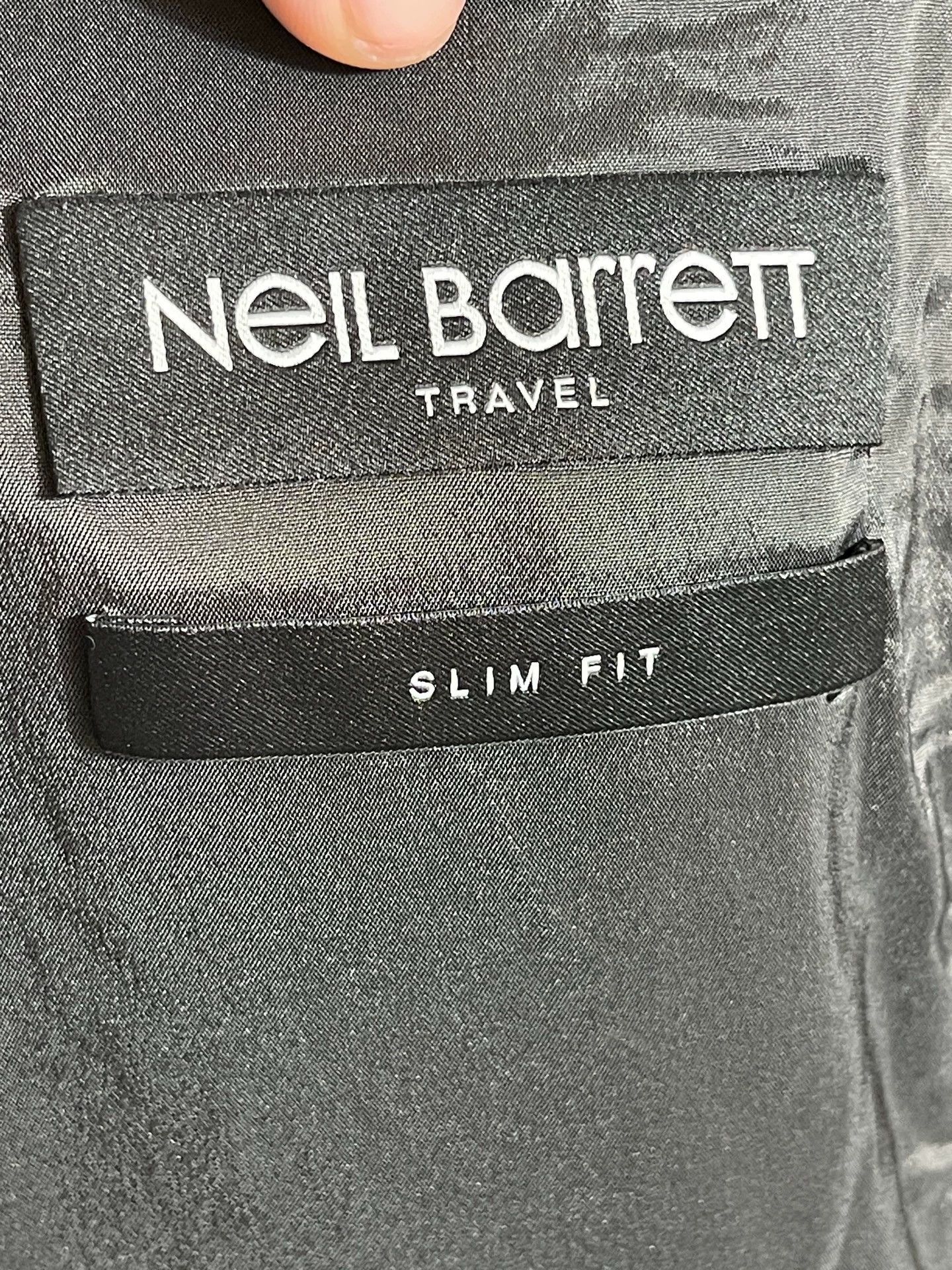 Neil Barrett NEIL BARRETT Slim Fit Wool Collar Wool Blend Overcoat Size US L / EU 52-54 / 3 - 7 Thumbnail