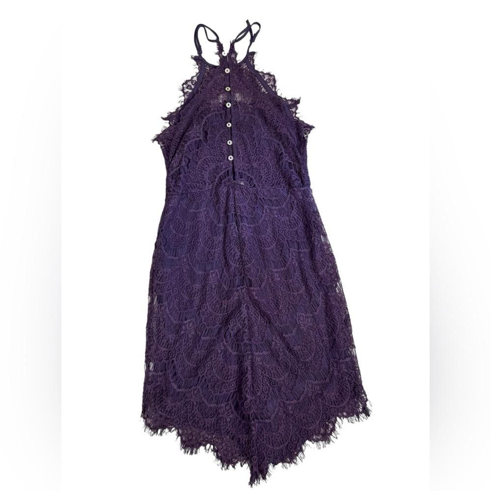 Free People Free People l She’s Got It Purple Lace Mini Dress XS Size XS / US 0-2 / IT 36-38 - 6 Thumbnail