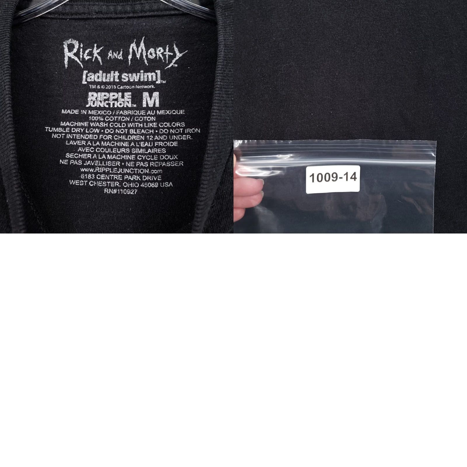 Vintage Rick And Morty T Shirt Mens M Black Crew Neck Short Sleeve UFO Size US M / EU 48-50 / 2 - 8 Thumbnail