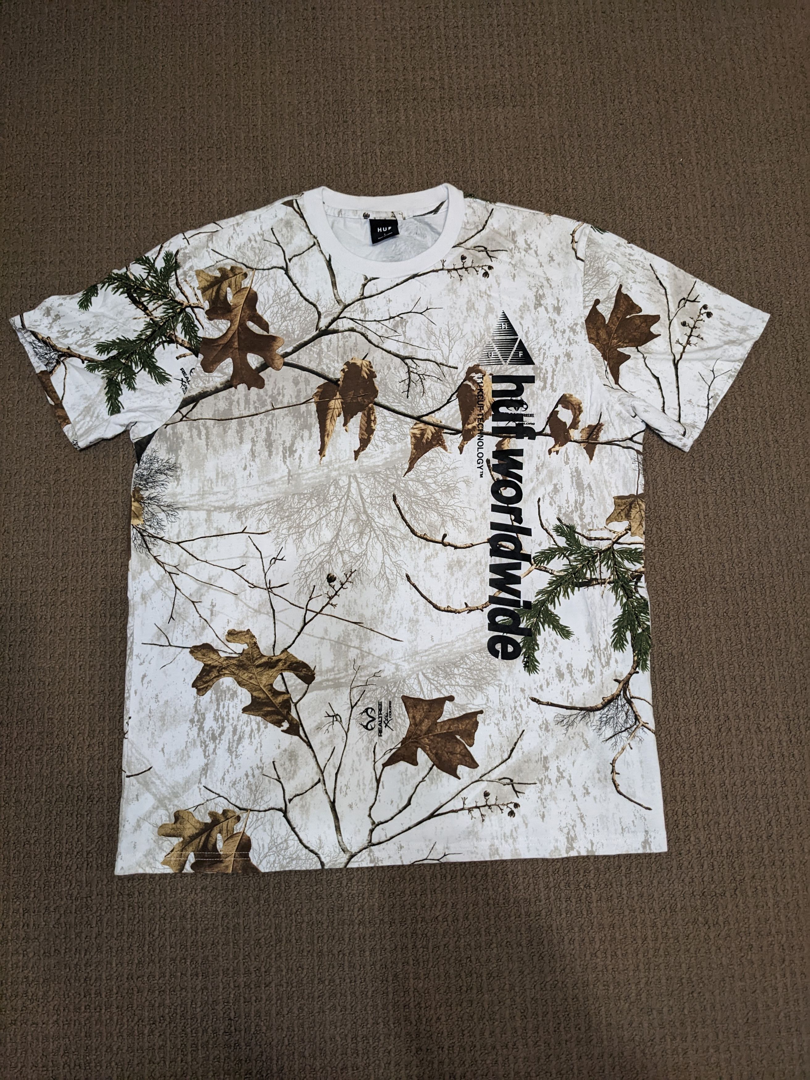 Huf HUF White plants T shirt Size US L / EU 52-54 / 3 - 1 Thumbnail