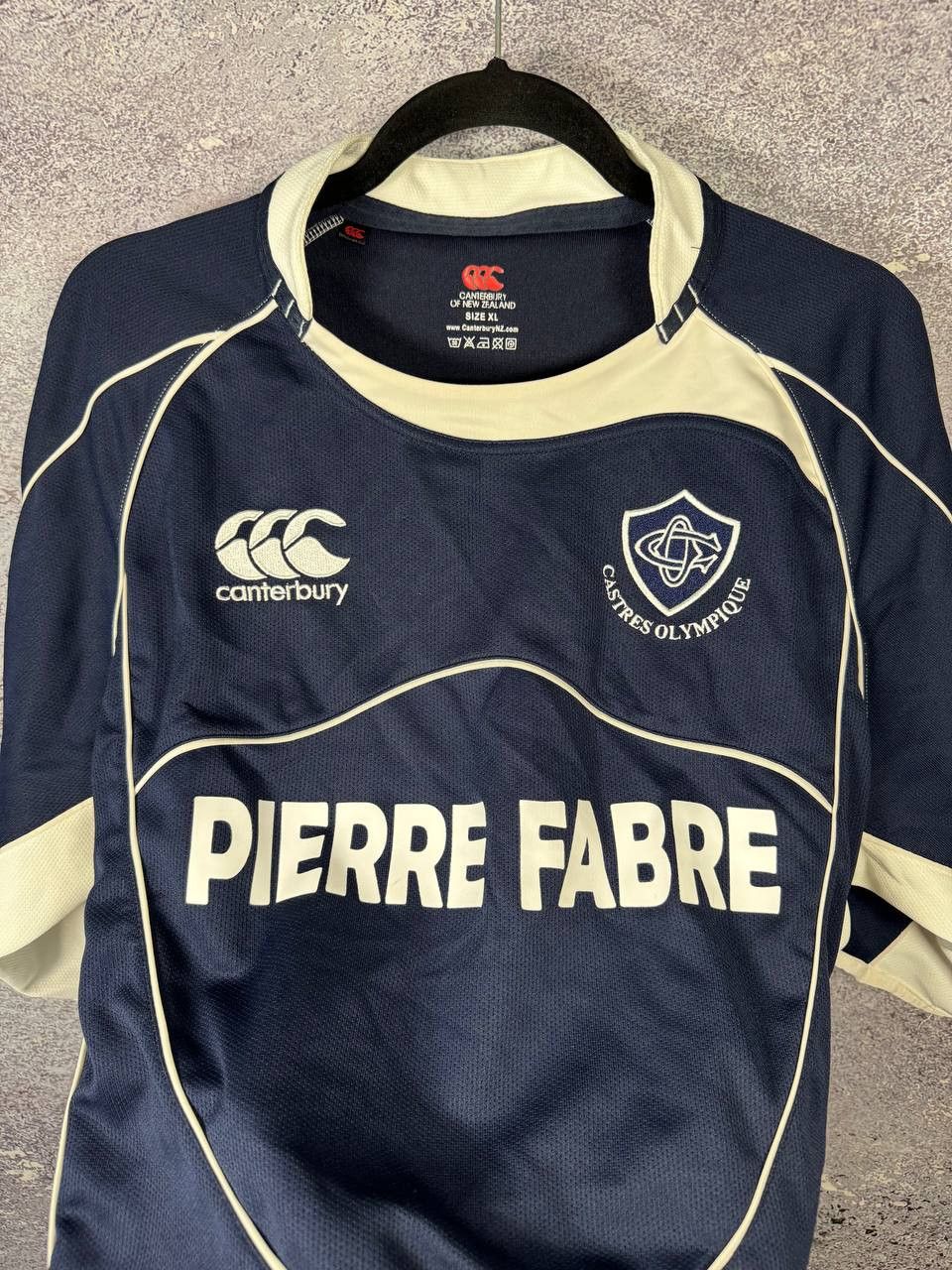 Canterbury of New Zealand Canterbury Castres Olympique Pro Rugby Home Jersey Men's Size US XL / EU 56 / 4 - 9 Thumbnail