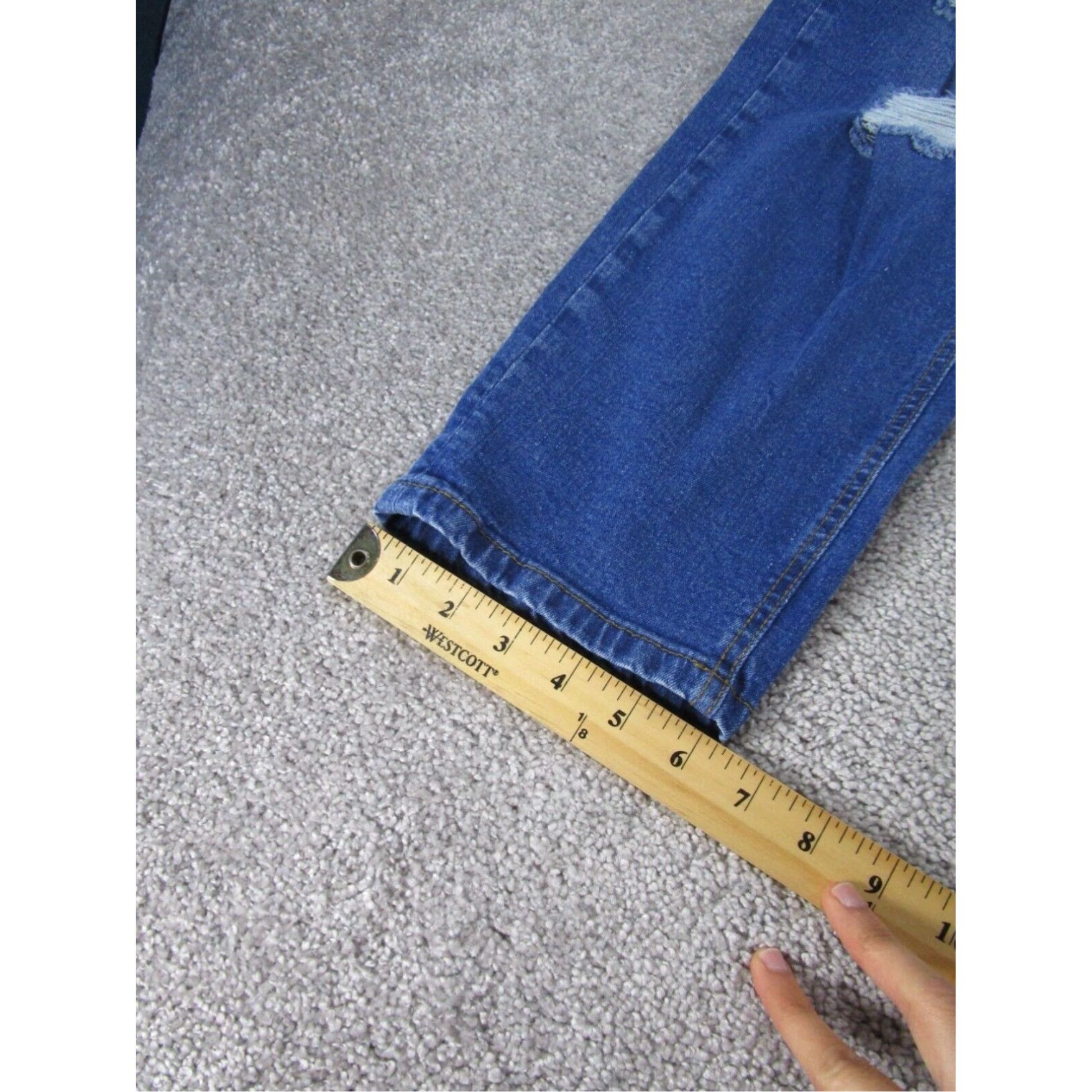 Vintage Boohoo Man Mens Skinny Jeans XL Extra Large Plus Size Rip Medium Wash Denim Size US 44 / EU 60 - 5 Thumbnail