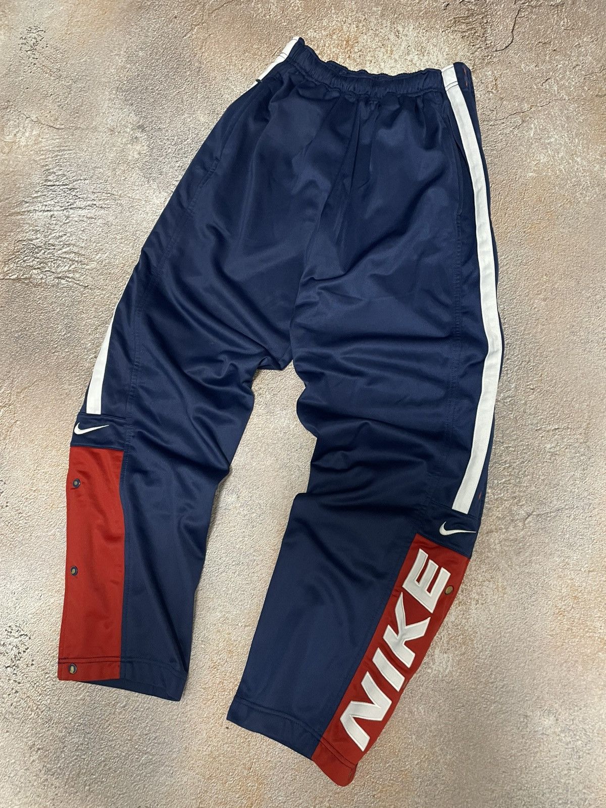 Nike Vintage Nike Double Swoosh Cotton Track Pants Size US 30 / EU 46 - 2 Thumbnail