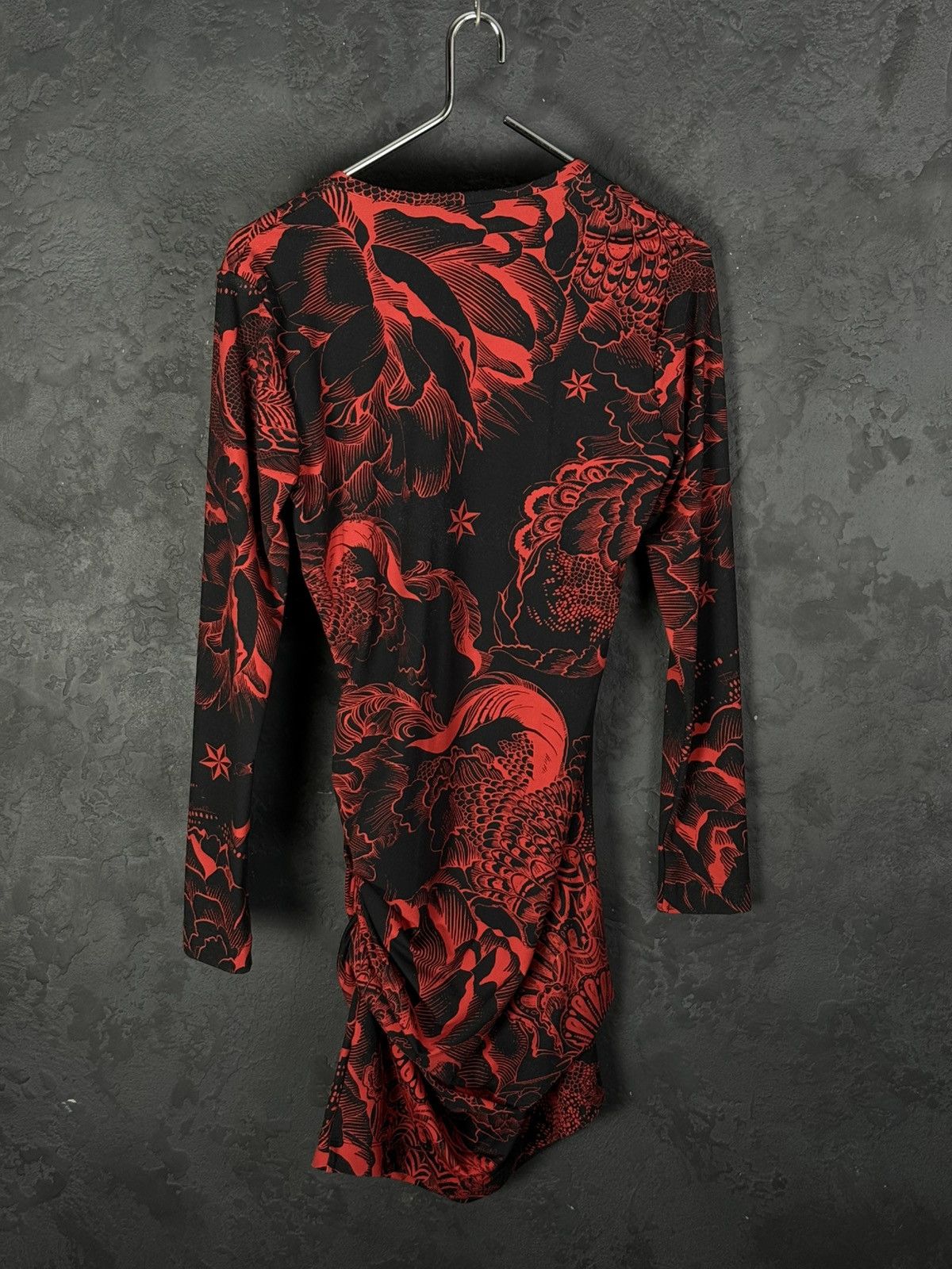 Just Cavalli JUST CAVALLI RED ORIENTAL PRINT MINI DRESS Size M / US 6-8 / IT 42-44 - 12 Thumbnail