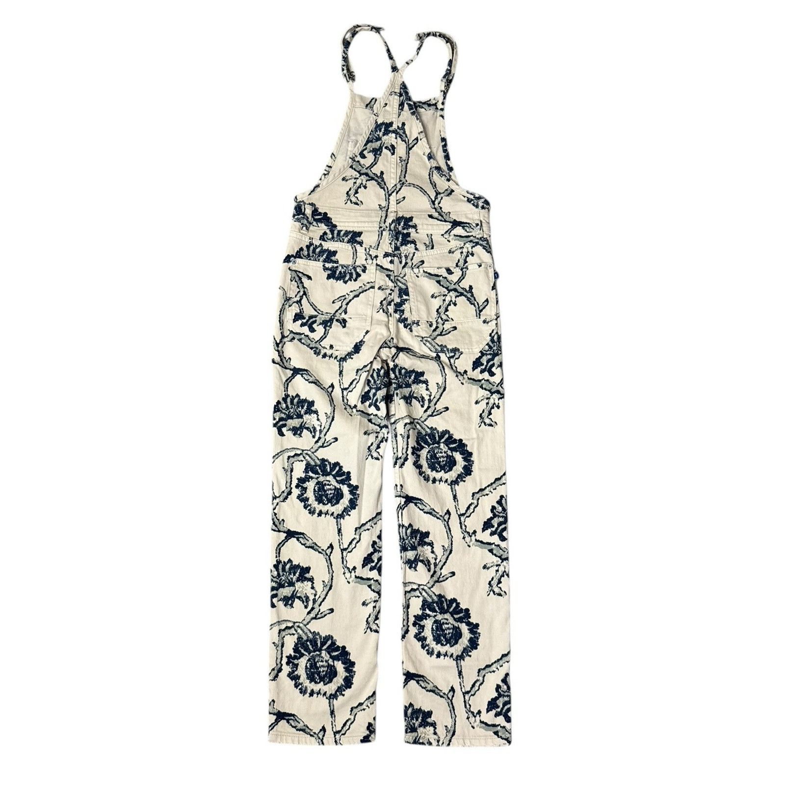 Anthropologie Anthropologie PILCRO The Painters Floral Denim Overalls 24 Size 24" / US 00 / IT 34 - 6 Thumbnail