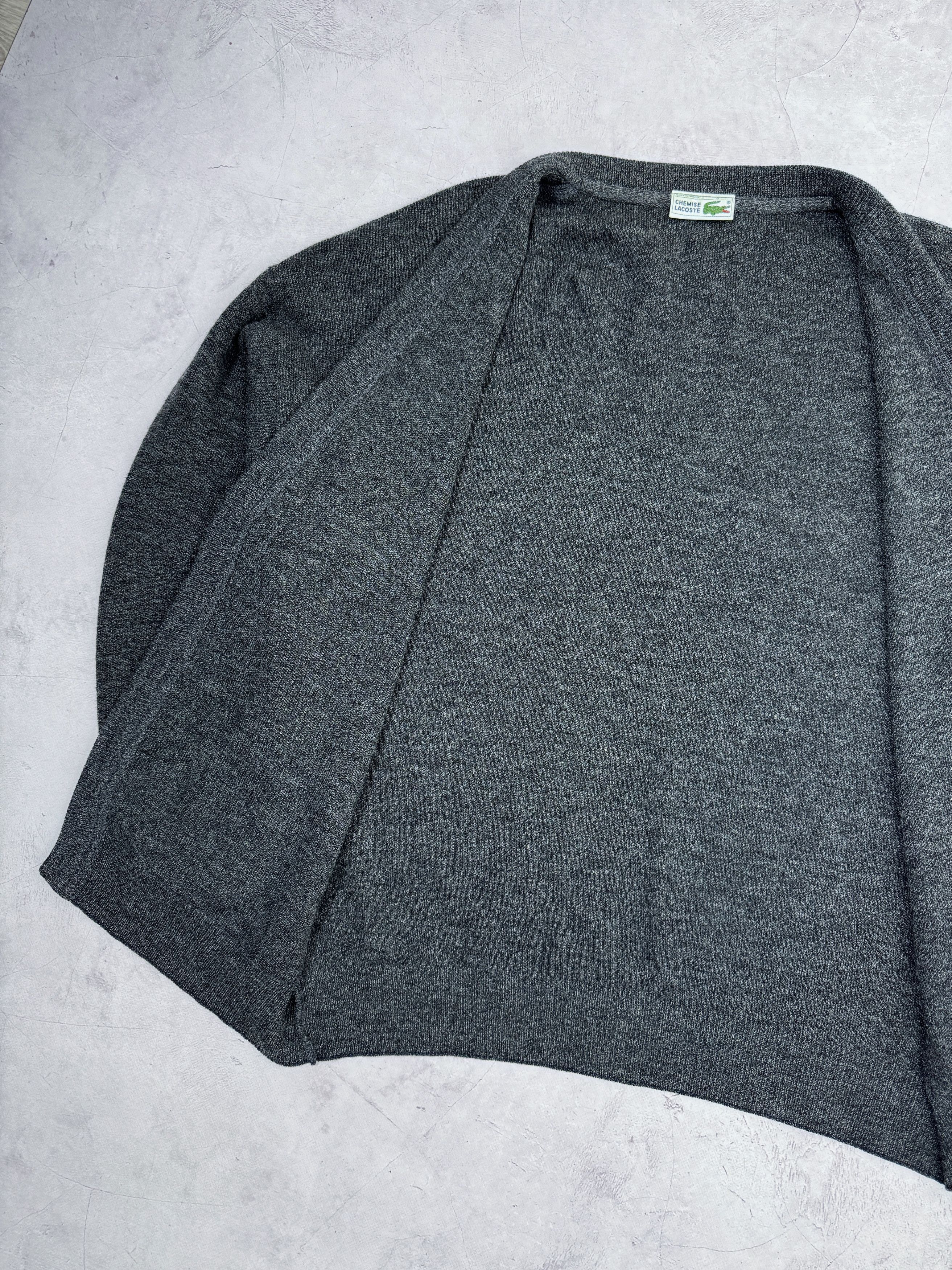 Lacoste 80s Chemise Lacoste Knit Cardigan Wool FRANCE Size US XL / EU 56 / 4 - 14 Thumbnail