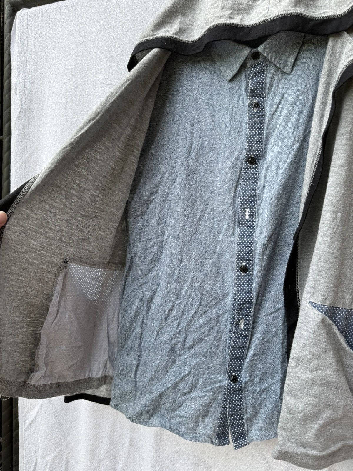Japanese Brand Double layers cardigan hoodie shirt Size US M / EU 48-50 / 2 - 8 Thumbnail