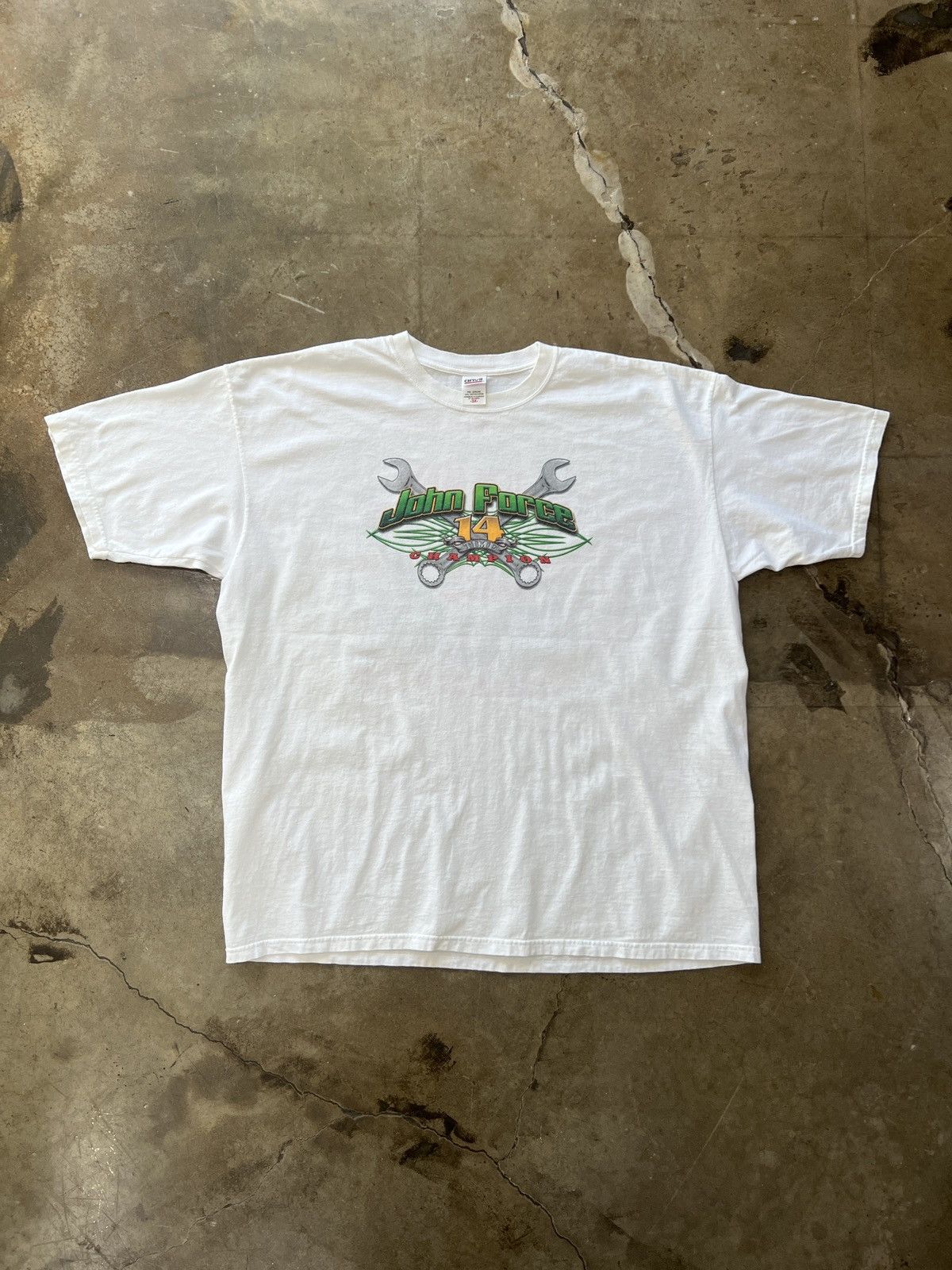 NASCAR × Vintage Vintage NASCAR John Force It's Over Tee Sz. XXXL Size US XXL / EU 58 / 5 - 5 Thumbnail