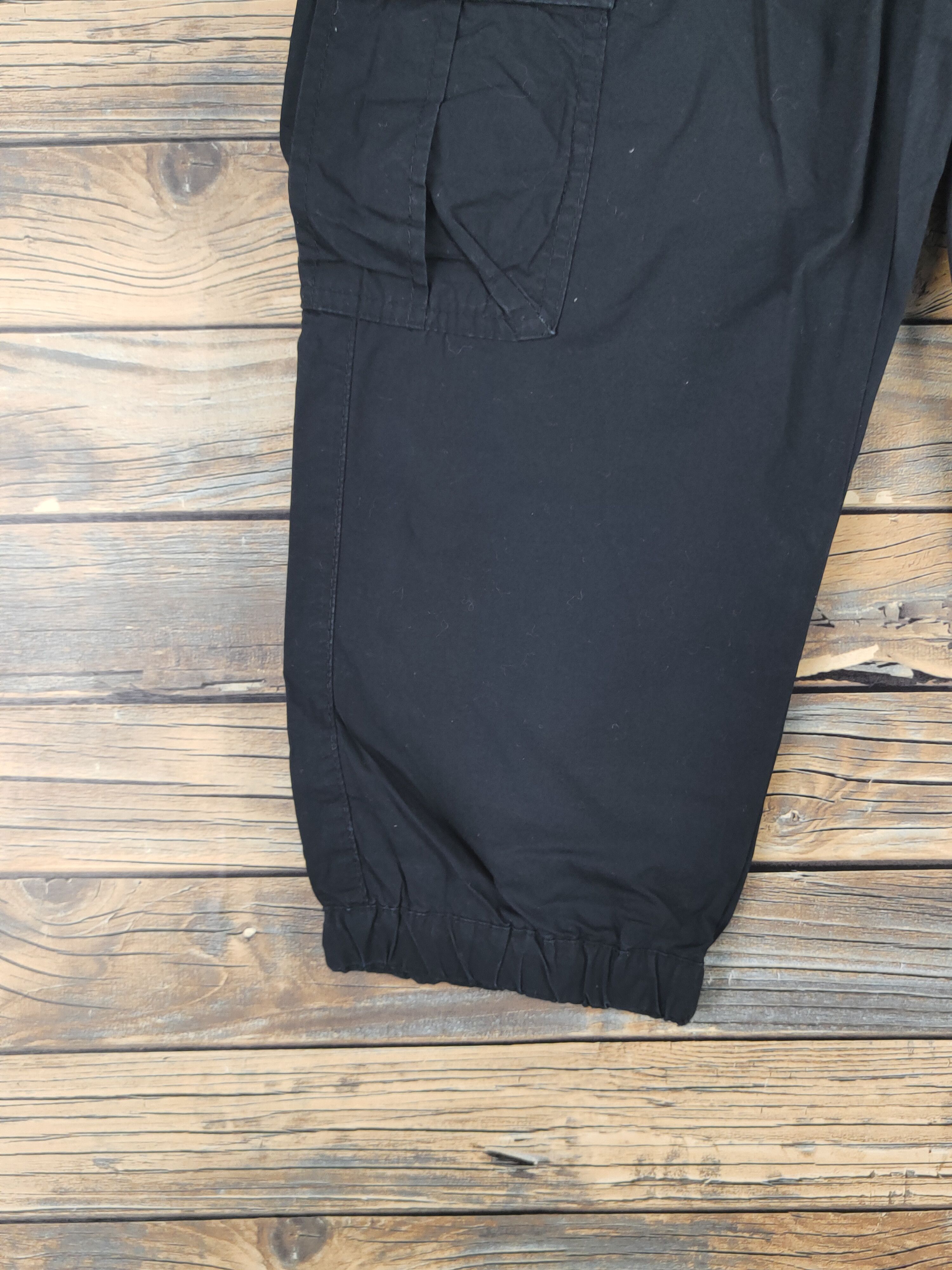Japanese Brand DL Uniqlo Black Multipocket Tactical Cargo Pants #1521 Size 28" / US 6 / IT 42 - 4 Thumbnail