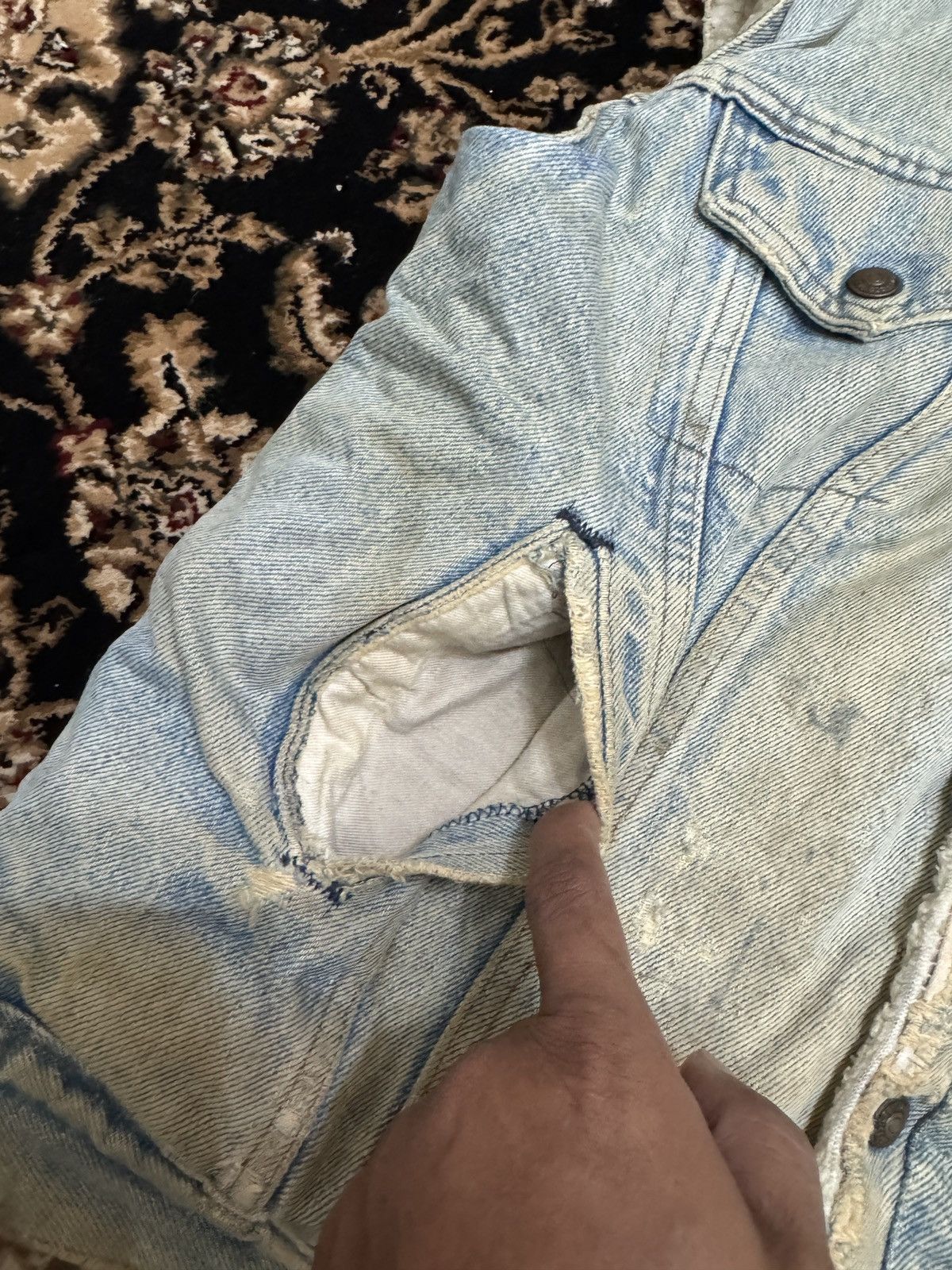 Levi's × Vintage Vintage 80’s Levis Sherpa jacket Size US L / EU 52-54 / 3 - 2 Thumbnail