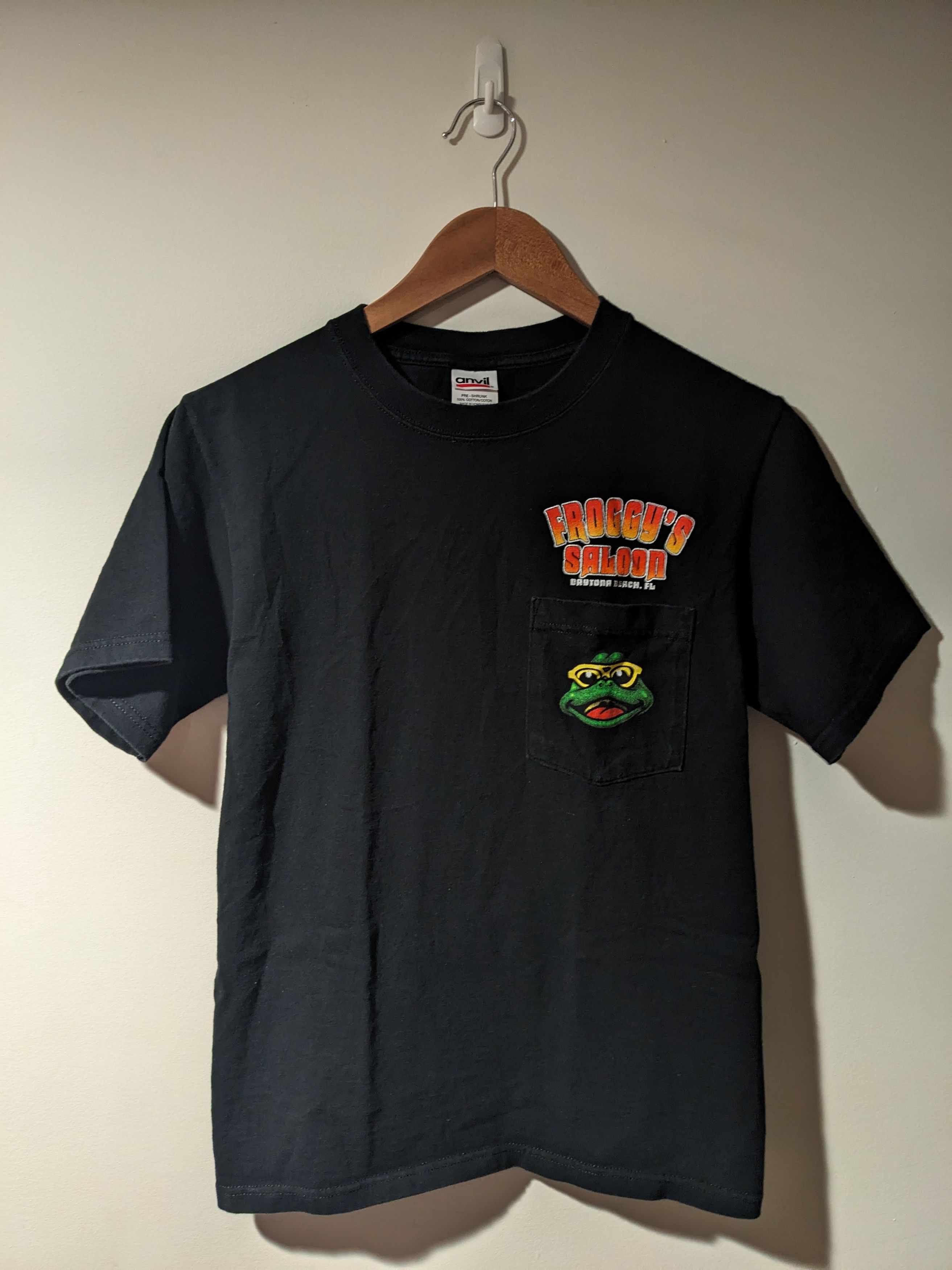 Anvil × Vintage Vintage 90s Froggy Saloon Daytona Beach Florida T-Shirt Size US S / EU 44-46 / 1 - 3 Thumbnail