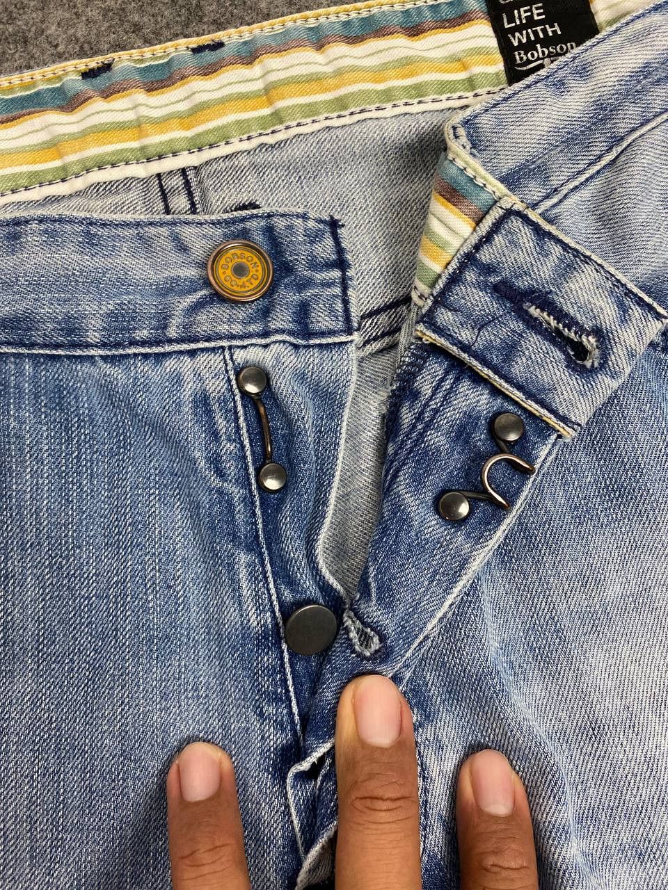 Japanese Brand bobson japanese brand double knee denim nice design Size US 35 - 9 Thumbnail