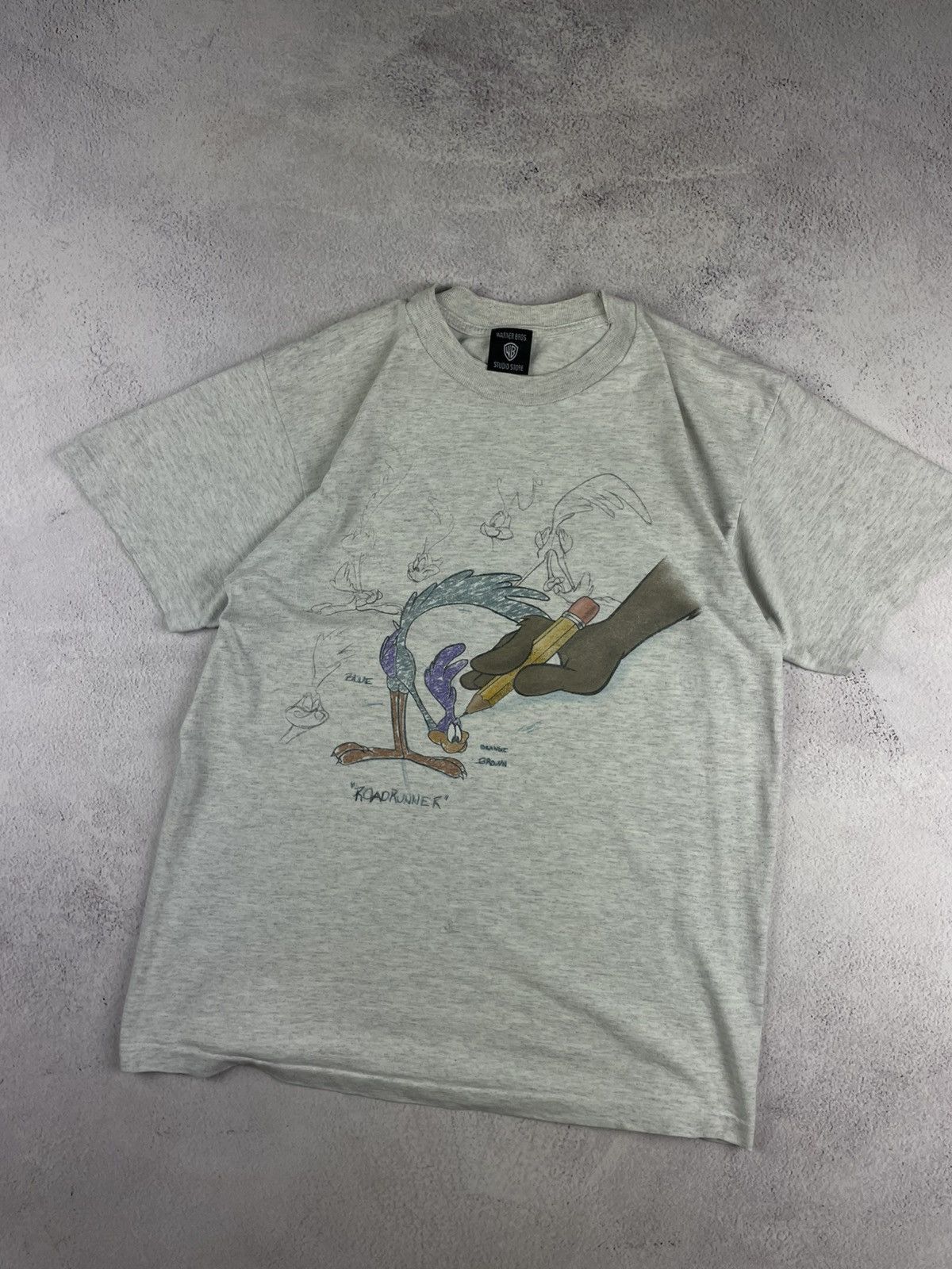 Warner Bros Vintage 1998 Warner Bros Road Runner T-Shirt , grey Size M Size US M / EU 48-50 / 2 - 2 Thumbnail