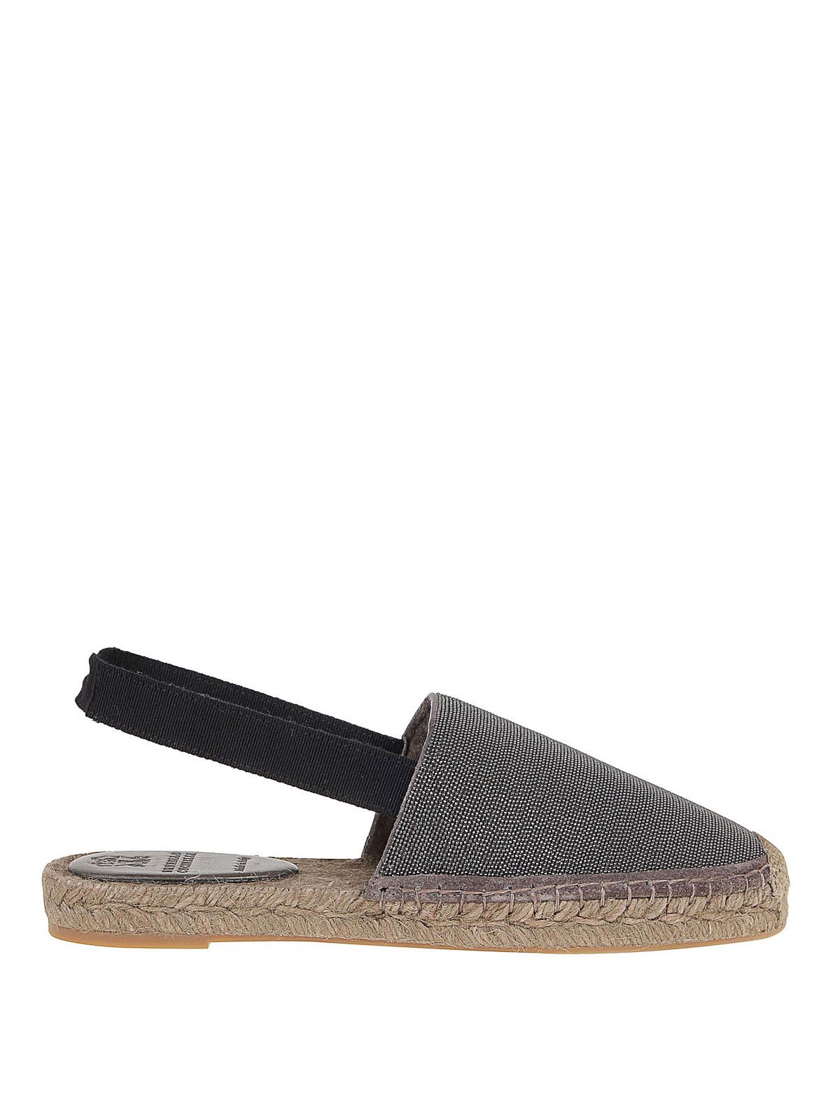Brunello Cucinelli o1y0725 Espadrilles in Gray/Black Size US 7 / IT 37 - 1 Thumbnail