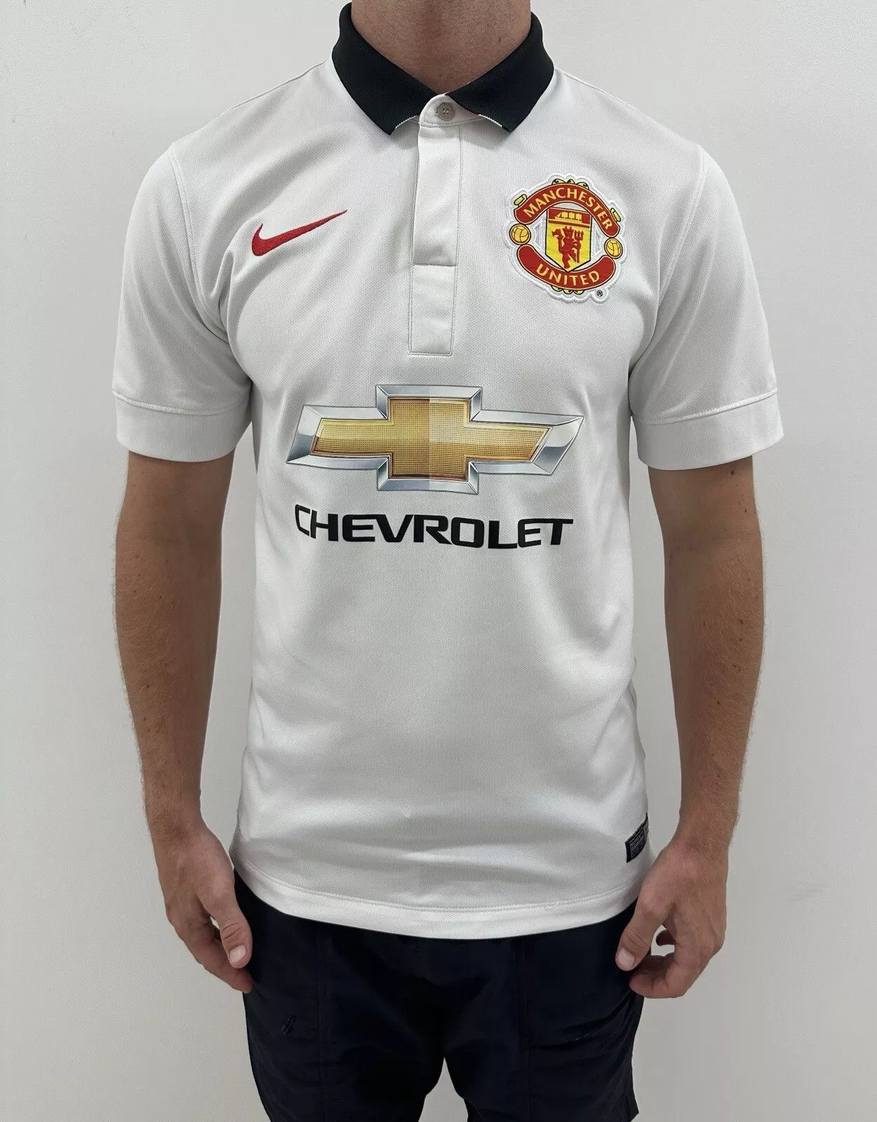Nike Fc Manchester United 2014 2015 Away Jersey Soccer Football Size US S / EU 44-46 / 1 - 1 Thumbnail