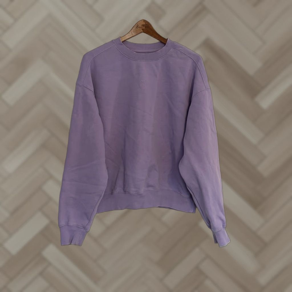 Vintage Ninth Hall Fundamentals Sweatshirt Womens Crewneck Purple sz Medium Pullover Heavyweight Logo Size M / US 6-8 / IT 42-44 - 1 Thumbnail