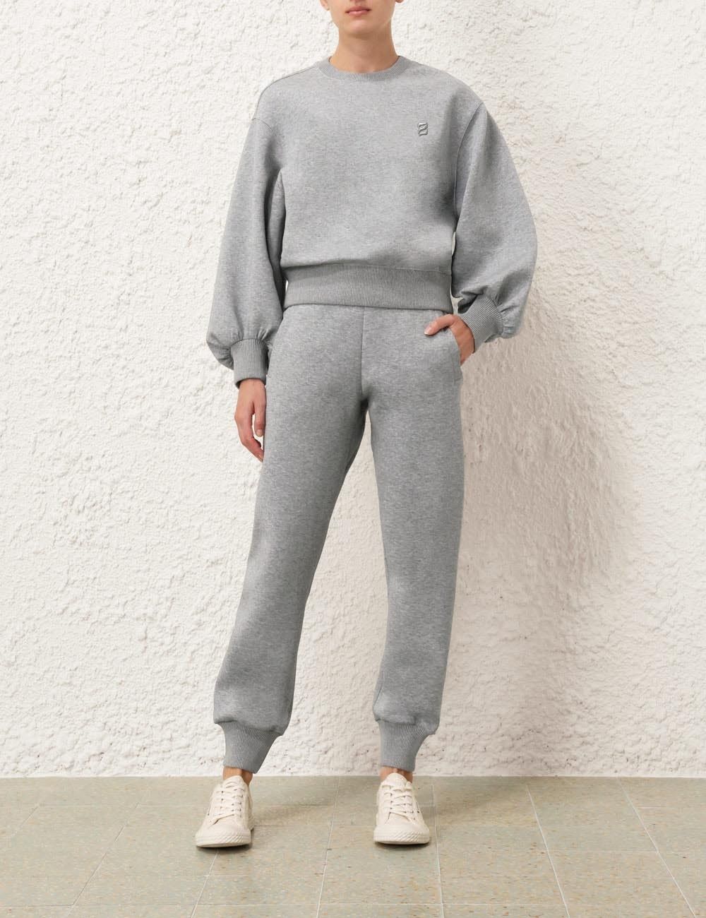 Zimmermann oc11z0825 Illustration Track Pant in Grey Size 28" / US 6 / IT 42 - 2 Thumbnail