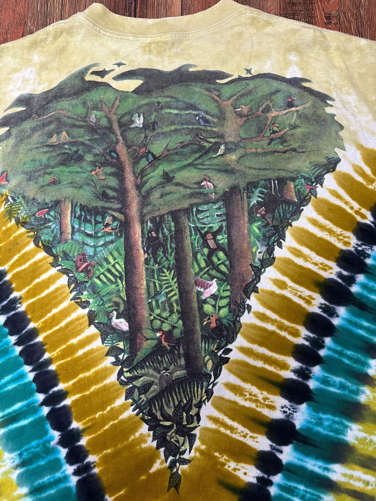 Liquid Blue × Vintage Vintage 90s Liquid Blue Elephant Jungle T Shirt Single stich Size US XL / EU 56 / 4 - 6 Thumbnail