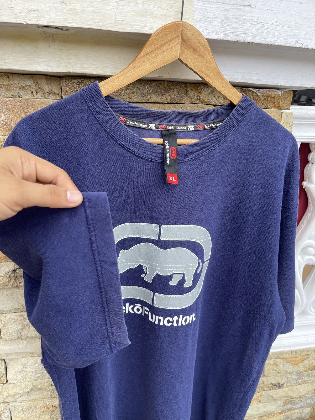 Ecko Unltd. Vintage’00s🔥ECKO🔥Function Big Logo Tshirt HipHop Size US XL / EU 56 / 4 - 4 Thumbnail