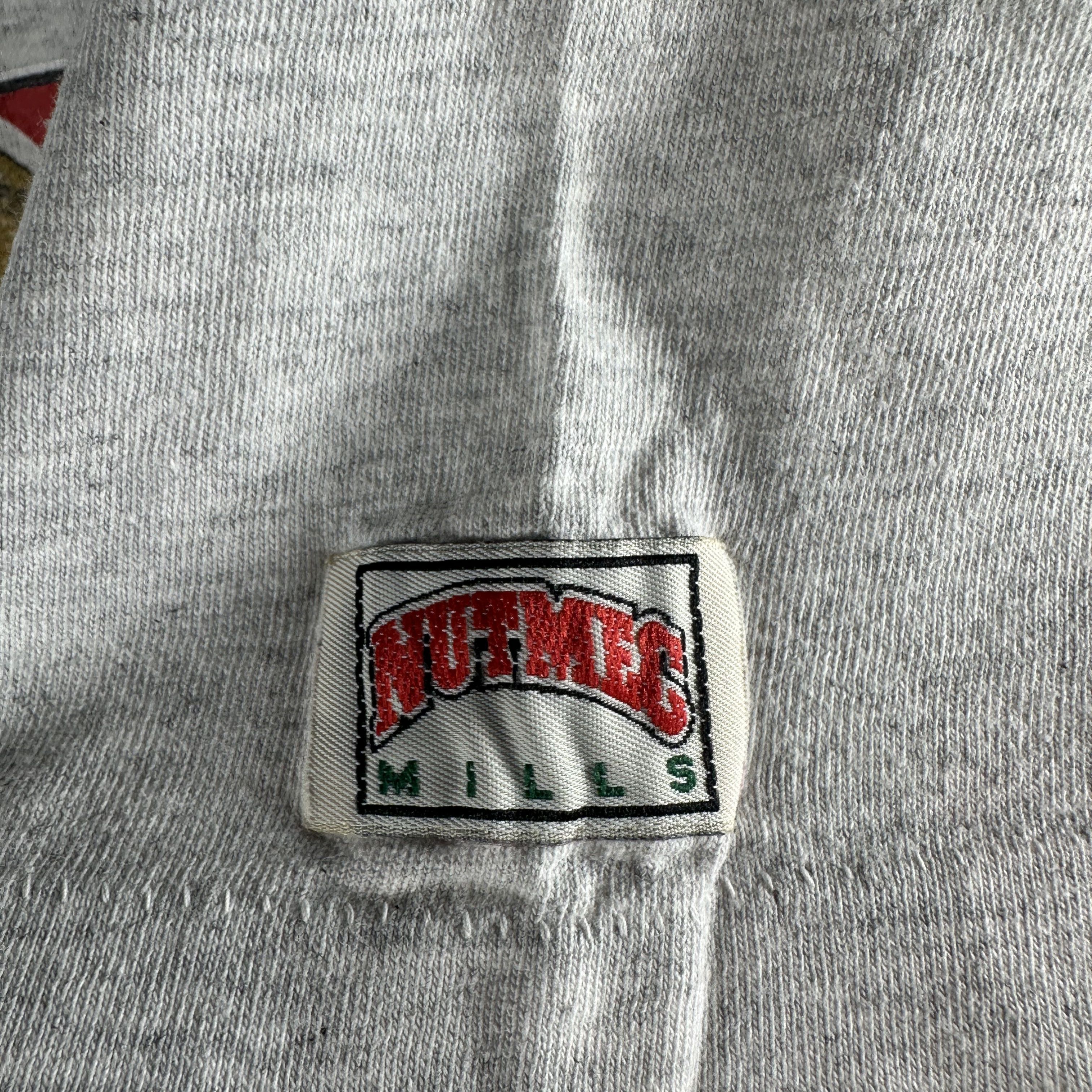 Vintage 90s Jerry Rice San Francisco 49ers NFL Nutmeg Card T-shirt Size US L / EU 52-54 / 3 - 7 Thumbnail