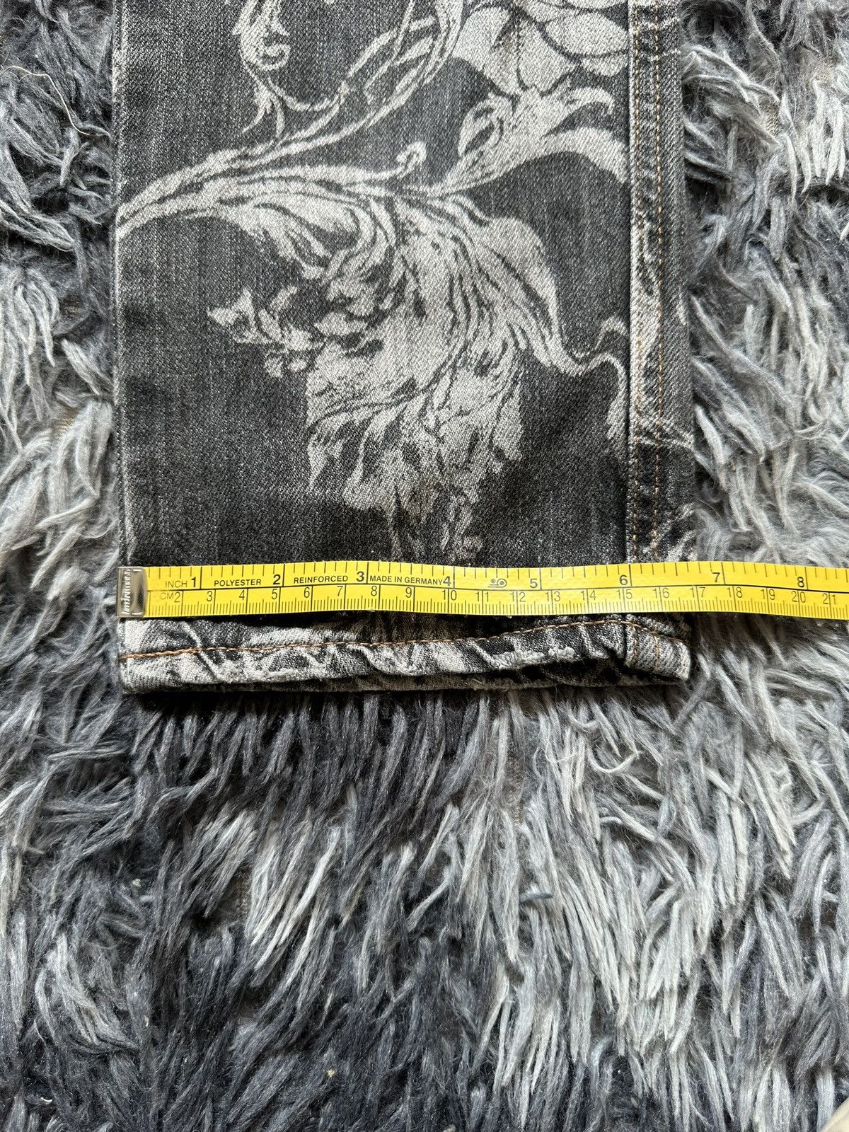 Boycott SS1996 - Boycott Japan trompe l'oeil laser printed jeans Size US 33 - 12 Thumbnail