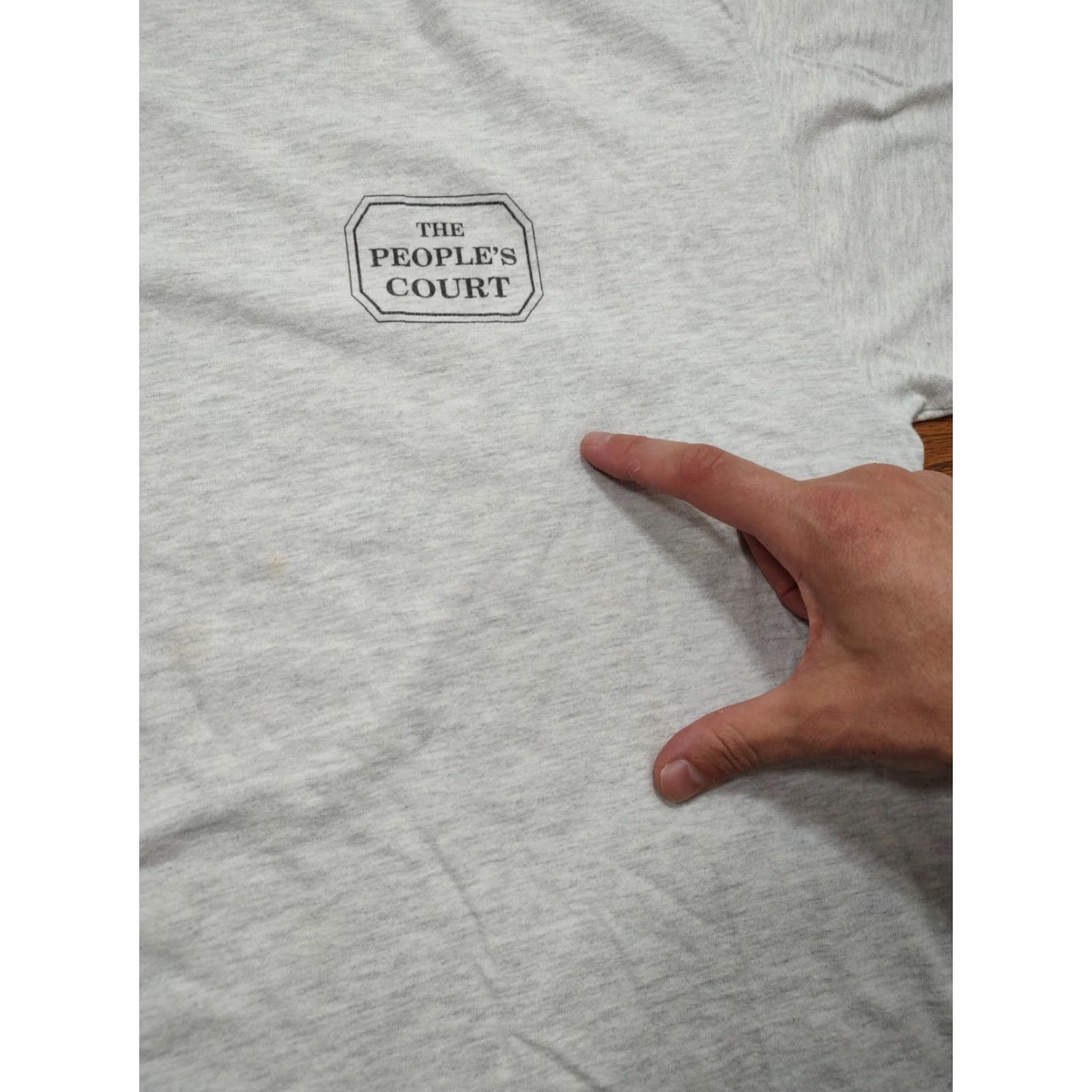 Hanes VINTAGE Koch Rules The Peoples Court Logo RIP Tee TShirt XL Mayor Hanes Gray 90s Unisex T-Shirt Short Sleeve Round Neck Logo Shirt Size US L / EU 52-54 / 3 - 4 Thumbnail
