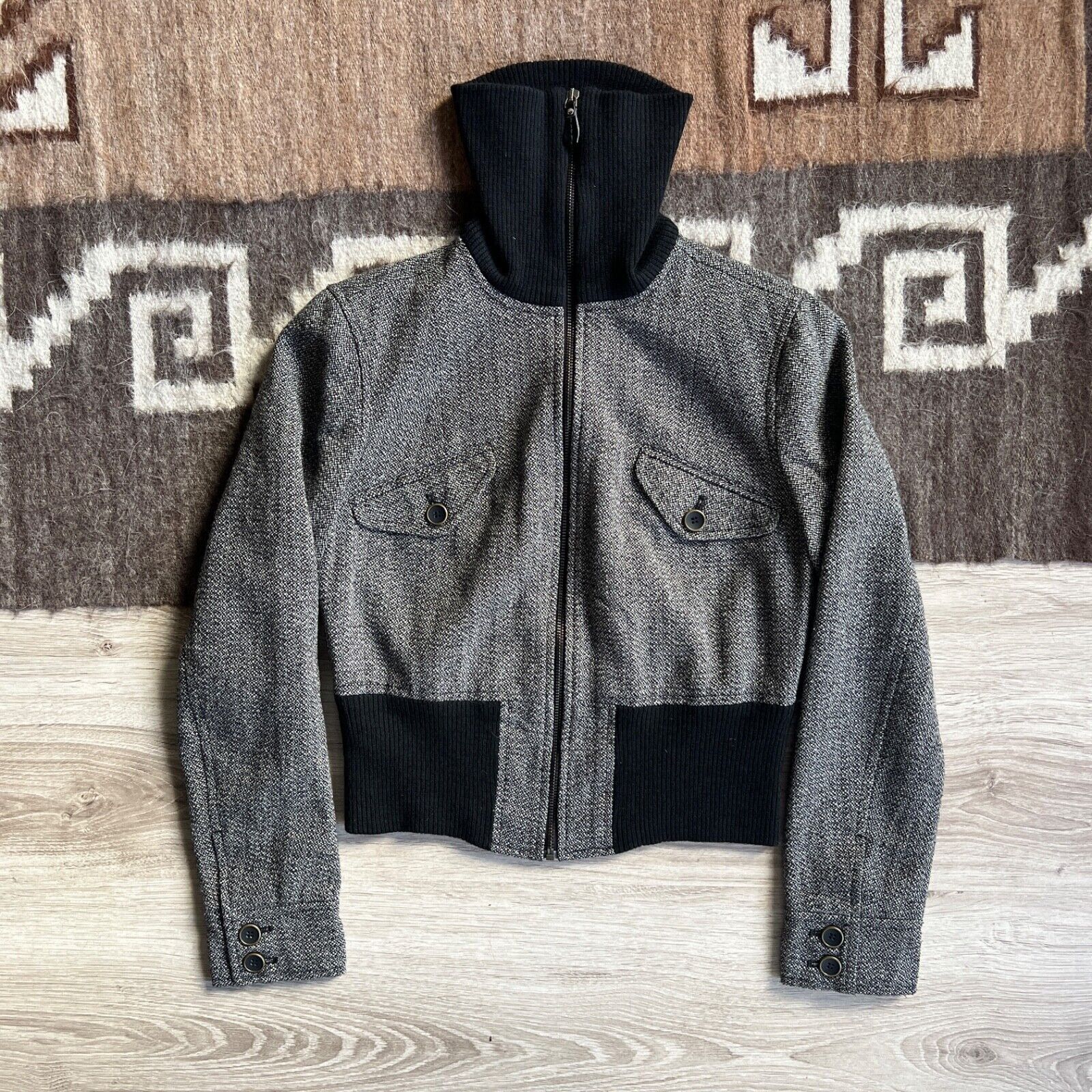 Mexx Mexx Vintage Y2K Crop Bomber Jacket 8861AC Size M / US 6-8 / IT 42-44 - 1 Thumbnail