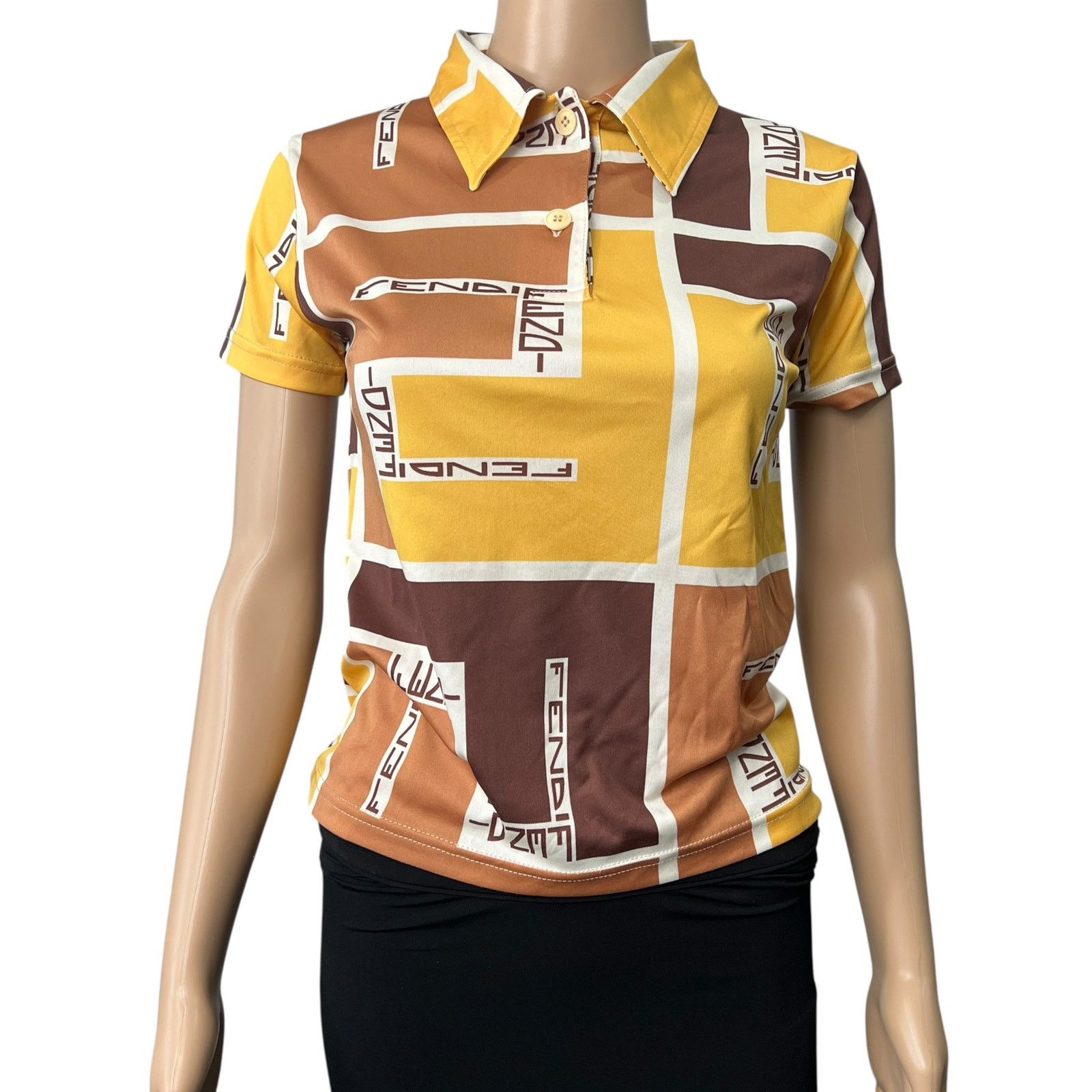 Fendi Fendi Vintage Polo Tee Size S / US 4 / IT 40 - 3 Thumbnail